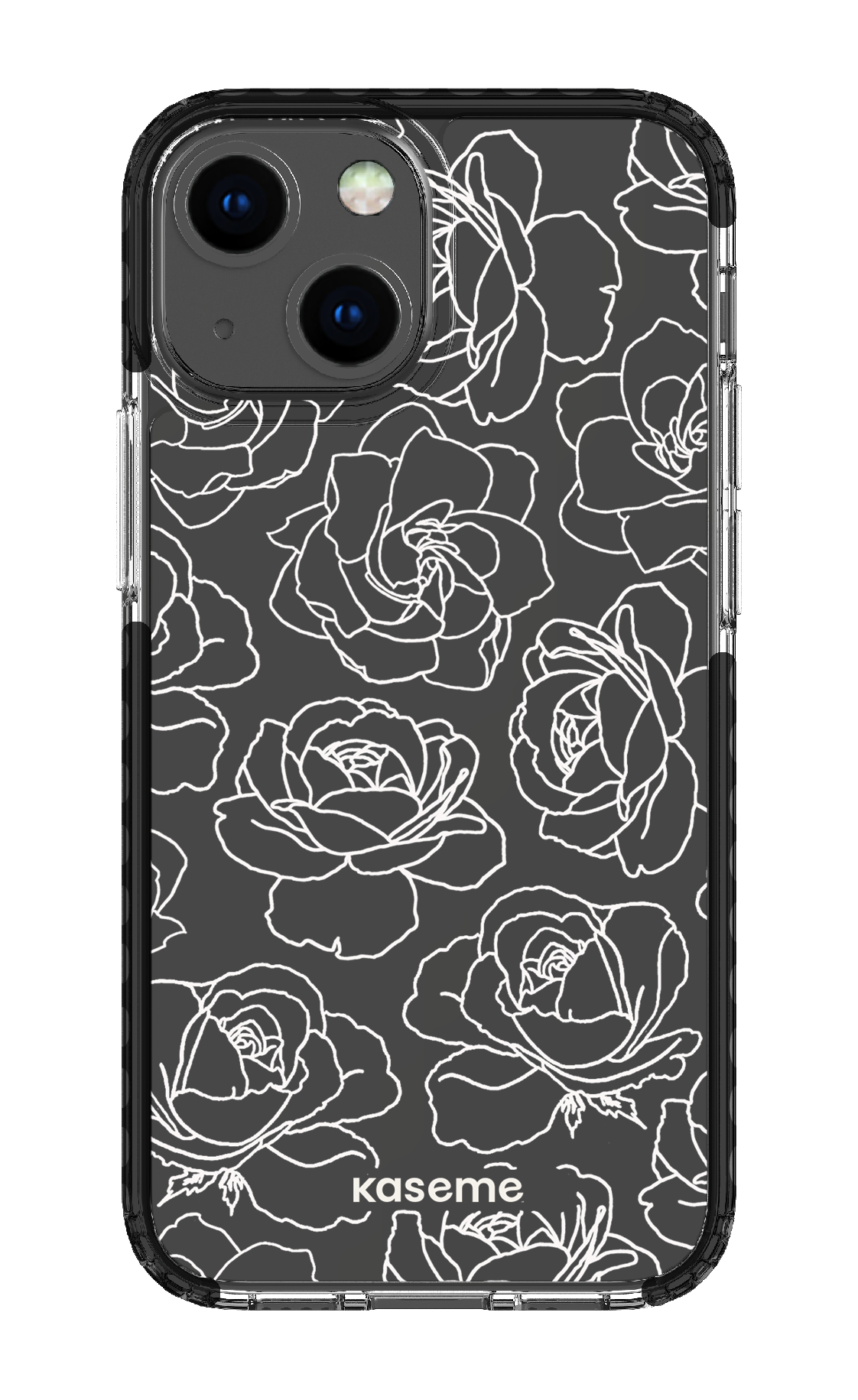 Polar Flowers Clear Case - iPhone 13 Mini