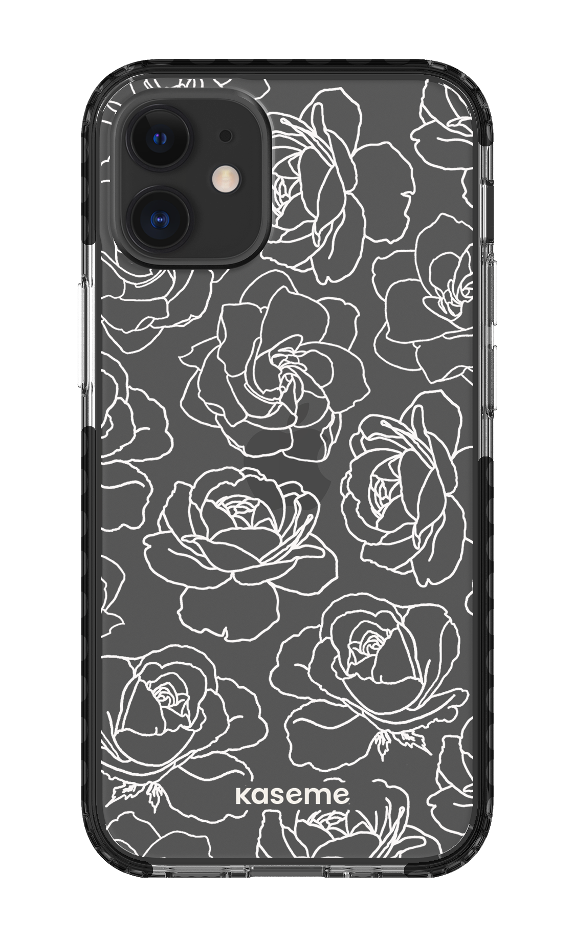 Polar Flowers Clear Case - iPhone 12 Mini