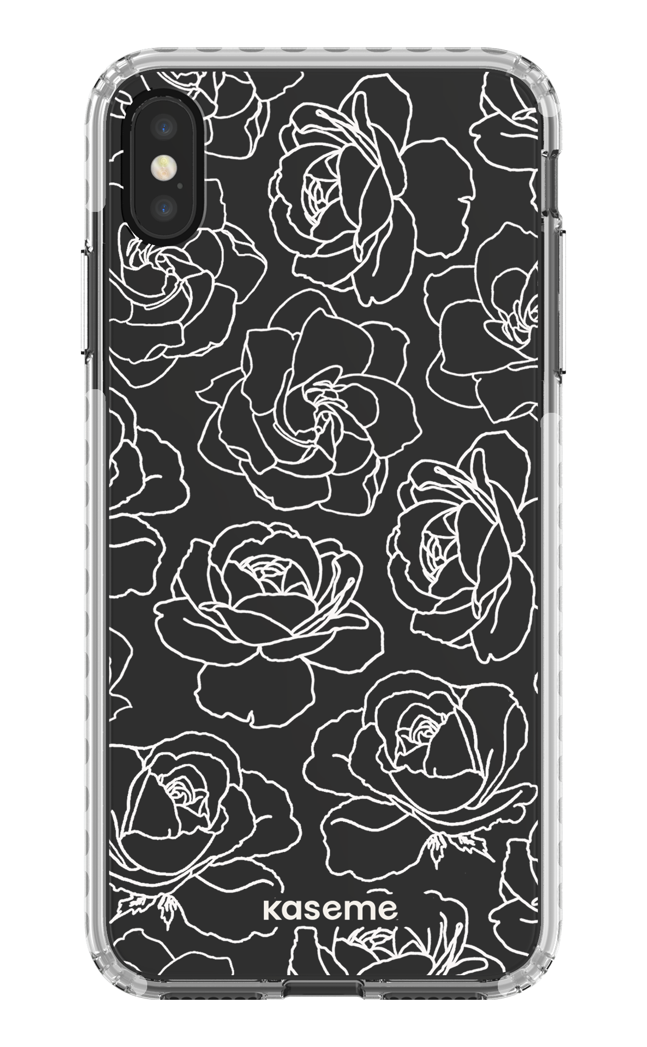 Polar Flowers Clear Case - iPhone XS Max