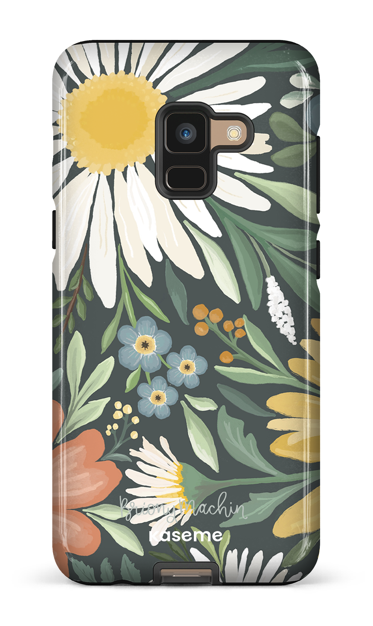 Garden Blooms Green by Briony Machin - Galaxy A8