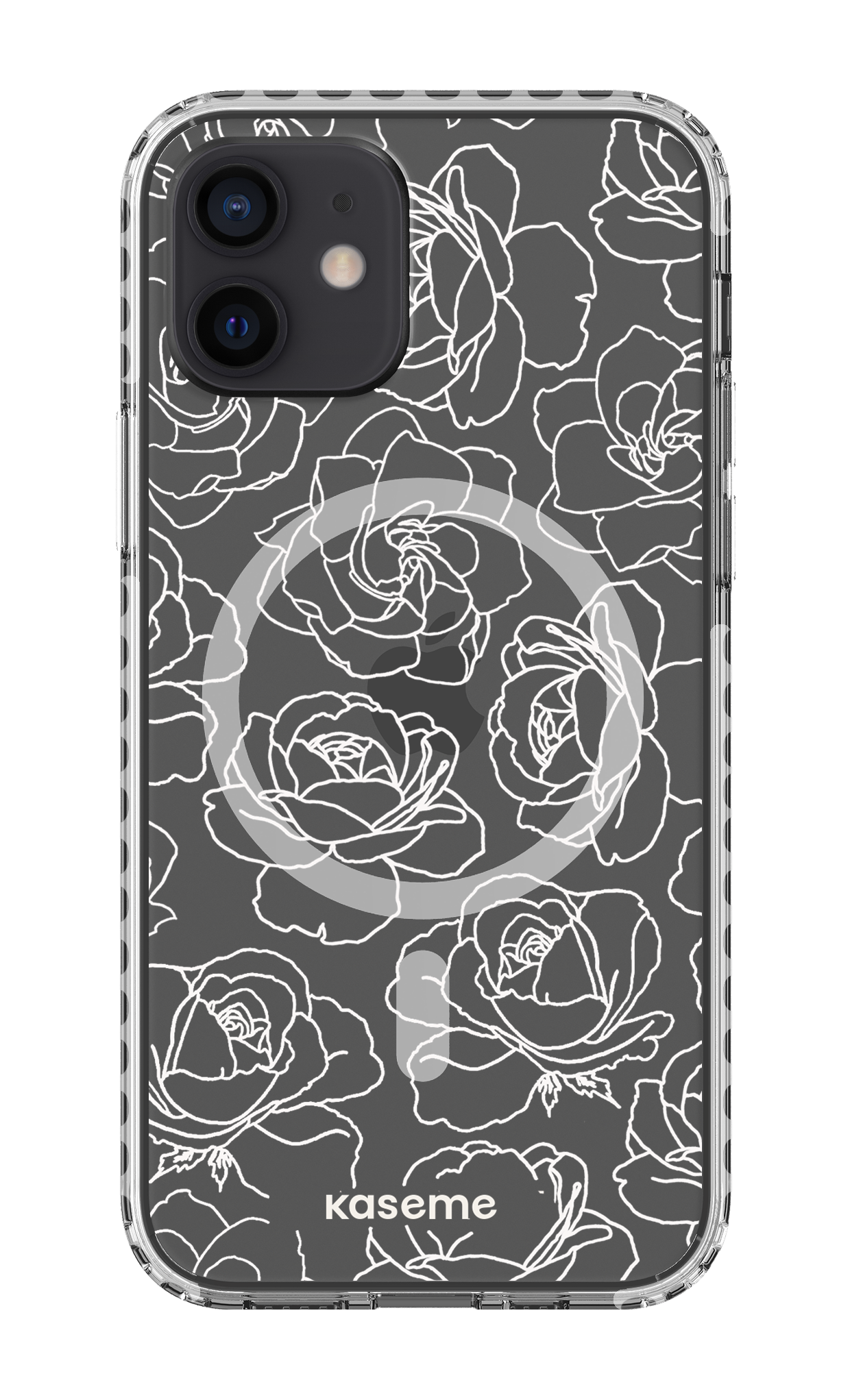Polar Flowers Clear Case - iPhone 12