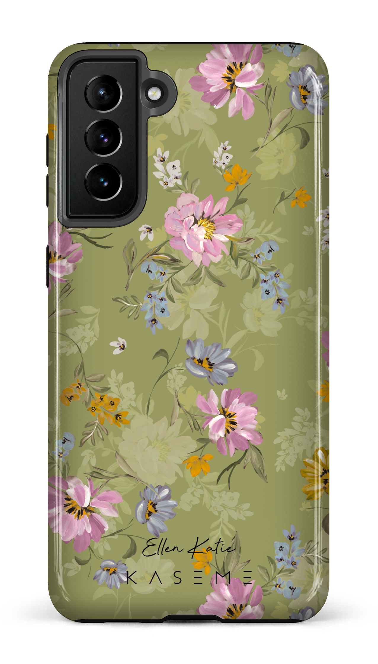 Seasonal Florals Green by Ellenkatie_ - Galaxy S21 Plus