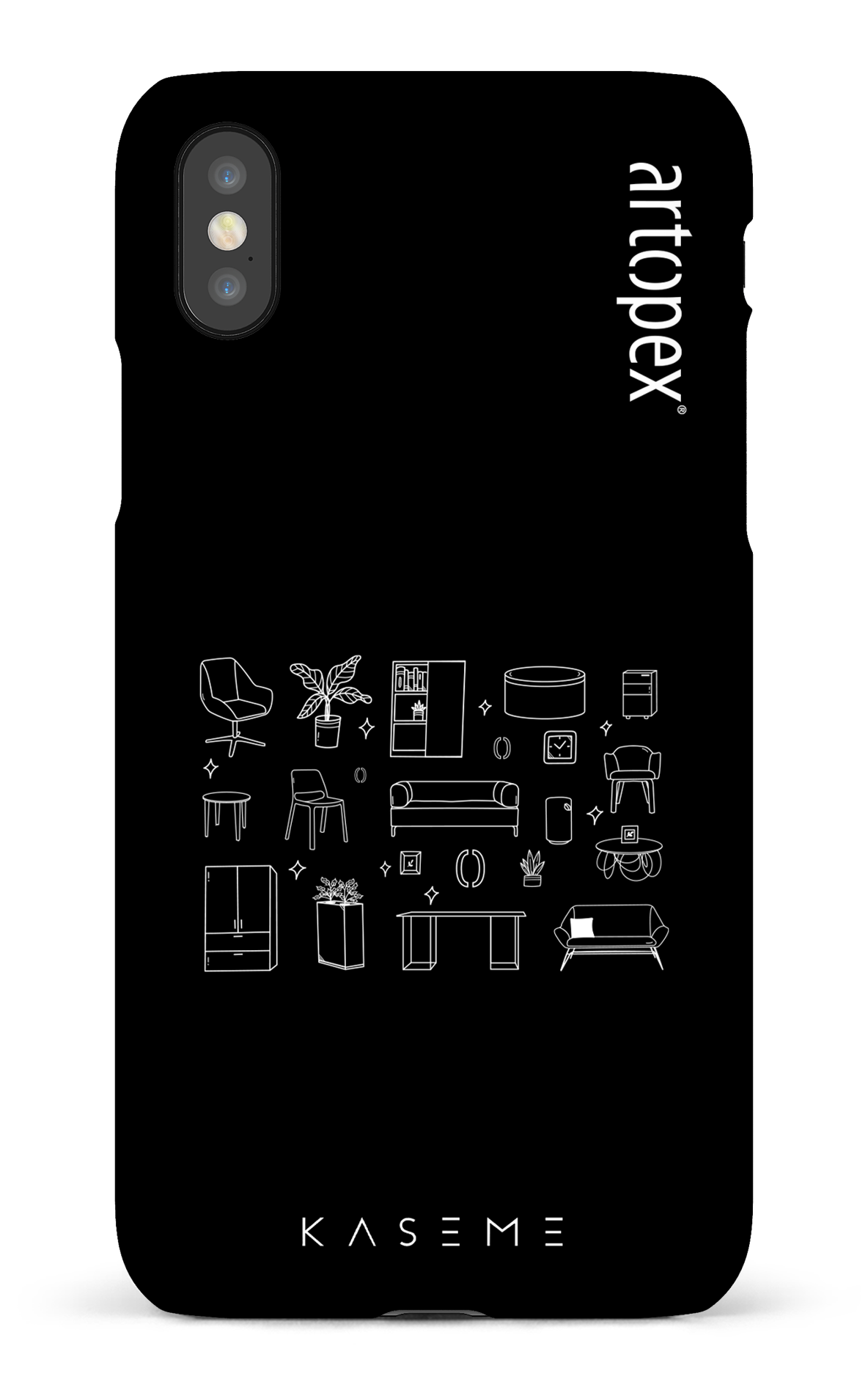 L'essentiel noir par Artopex - iPhone X/Xs