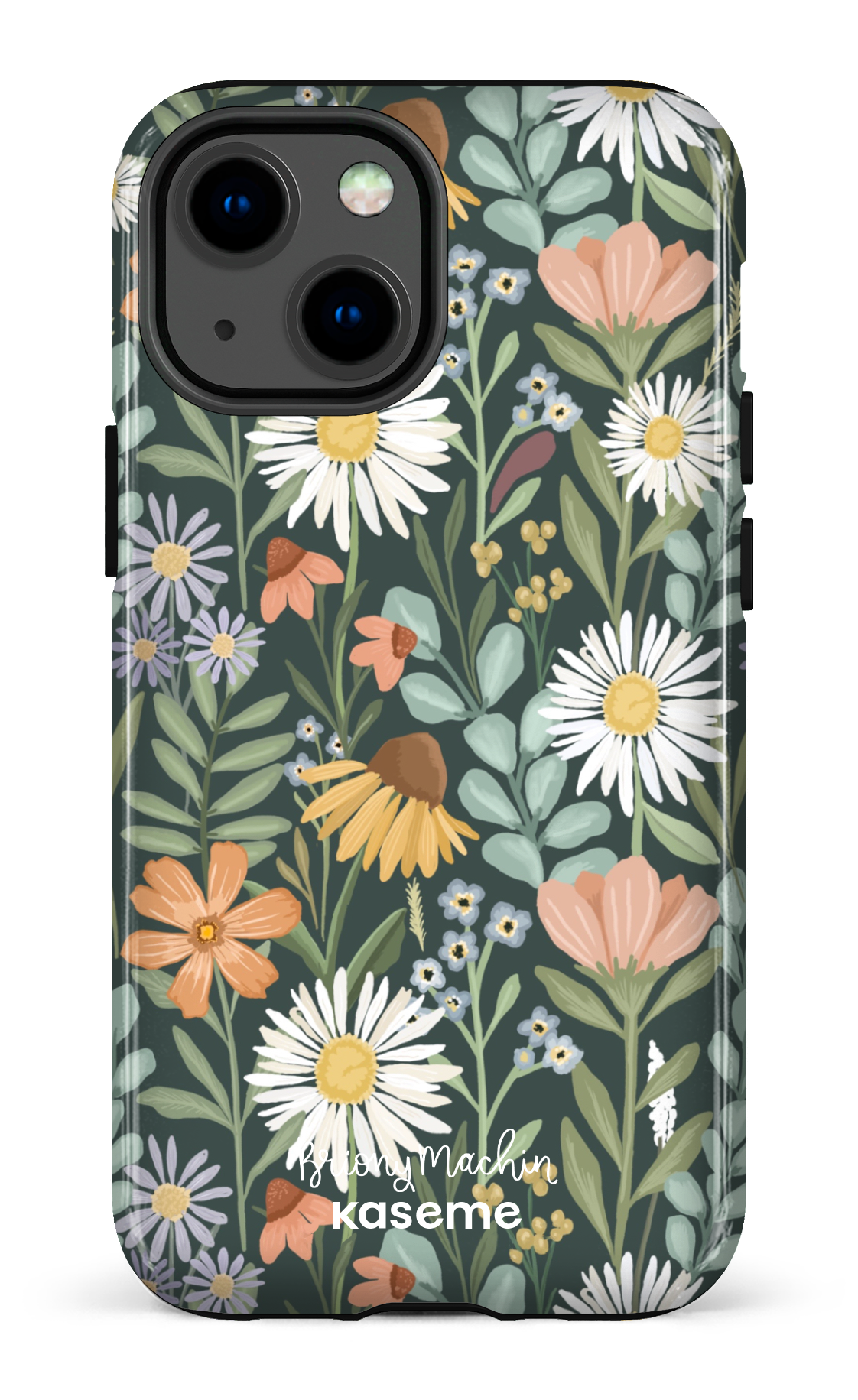 Sending Flowers Green by Briony Machin - iPhone 13 Mini