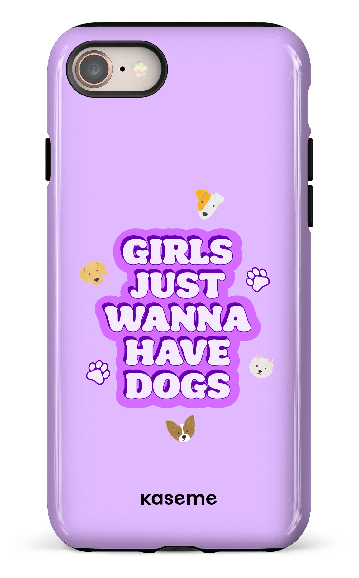 Life Is Better With A Dog by Claudie Mercier - iPhone 8