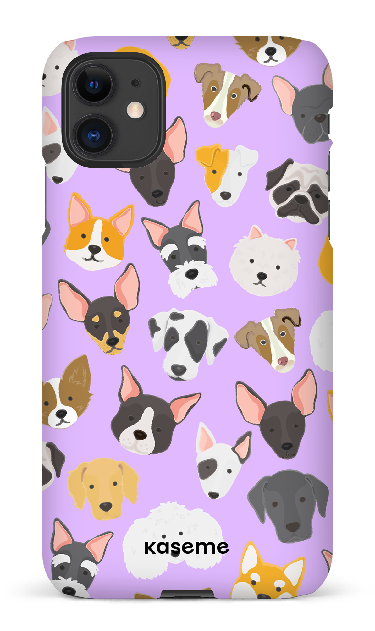 Life Is Better With A Dog Purple by Claudie Mercier - iPhone 11