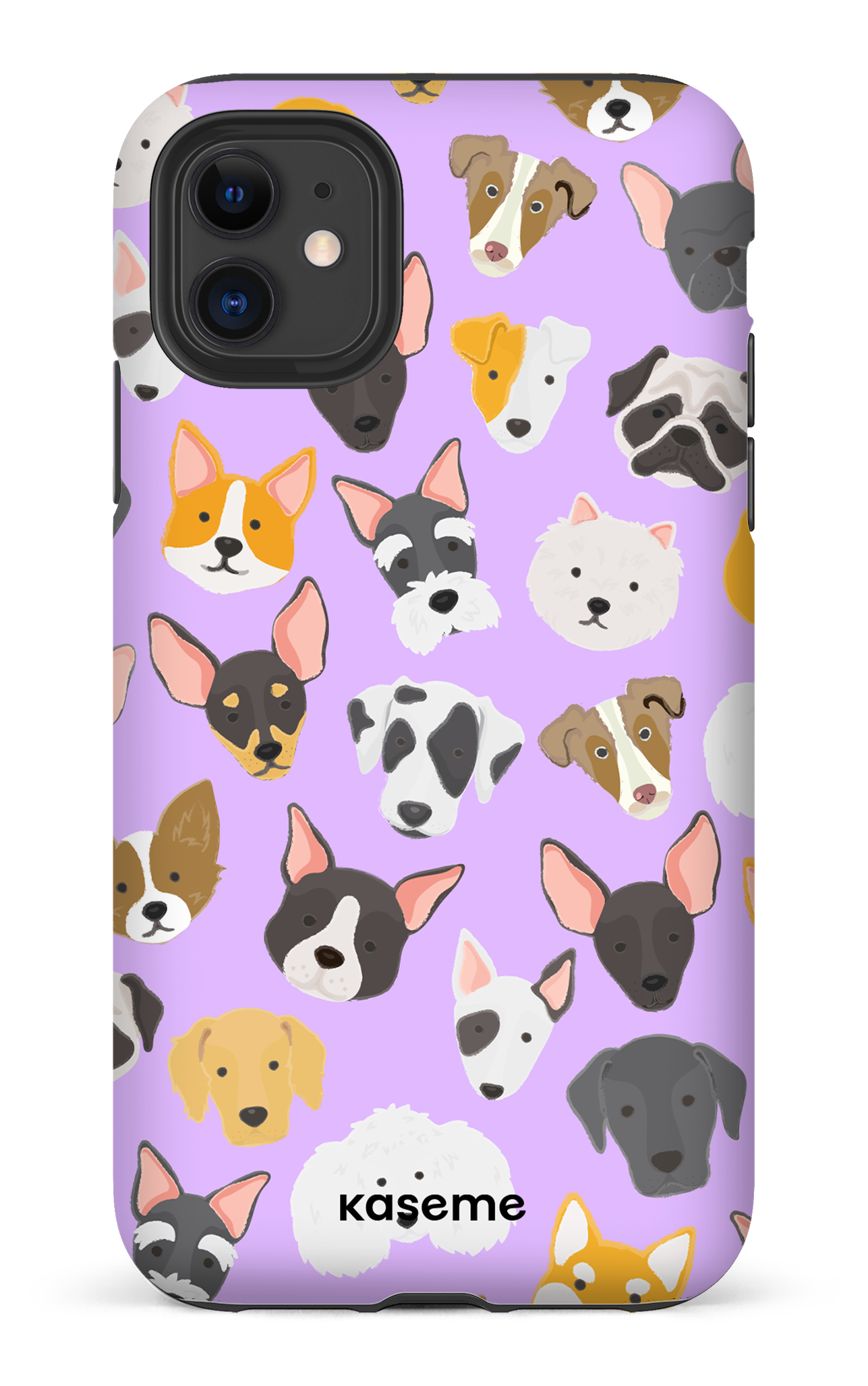 Life Is Better With A Dog Purple by Claudie Mercier - iPhone 11