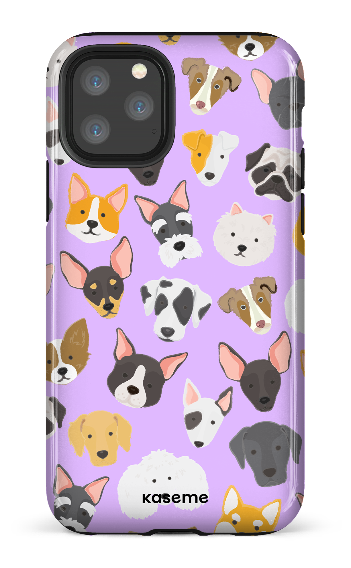 Life Is Better With A Dog Purple by Claudie Mercier - iPhone 11 Pro