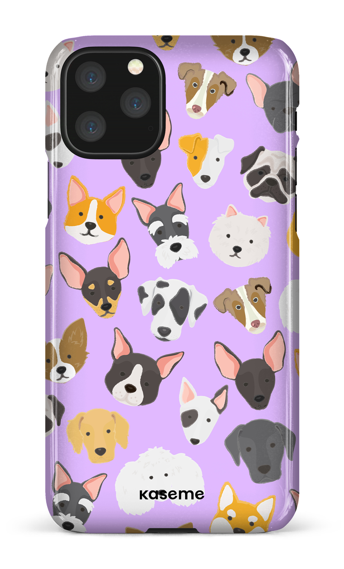 Life Is Better With A Dog Purple by Claudie Mercier - iPhone 11 Pro