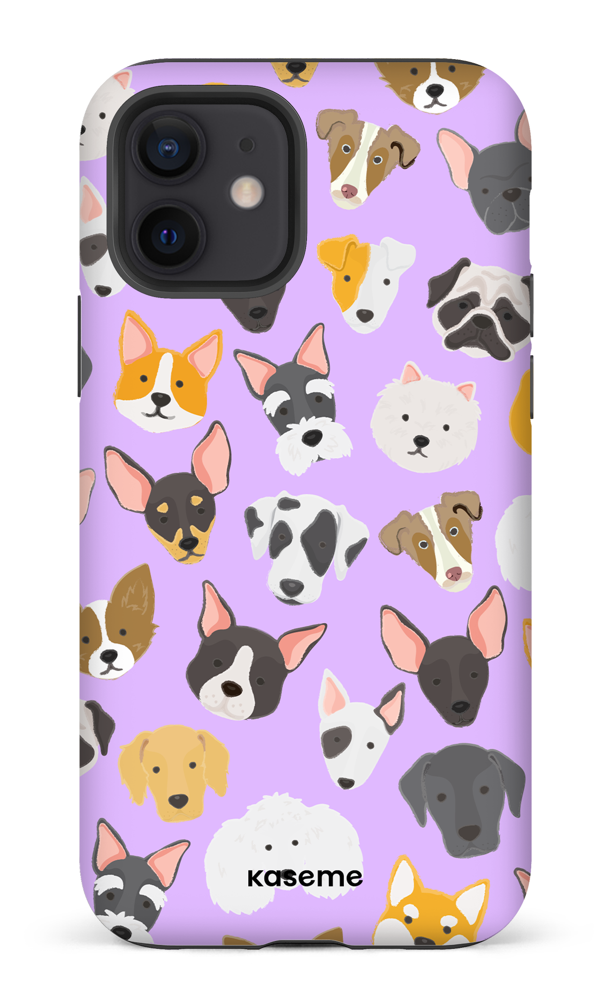 Life Is Better With A Dog Purple by Claudie Mercier - iPhone 12