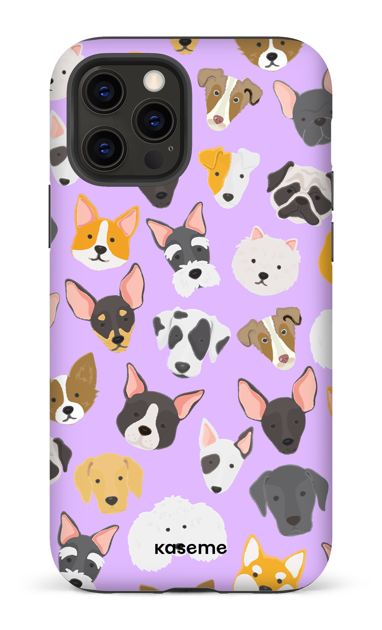 Life Is Better With A Dog Purple by Claudie Mercier - iPhone 12 Pro