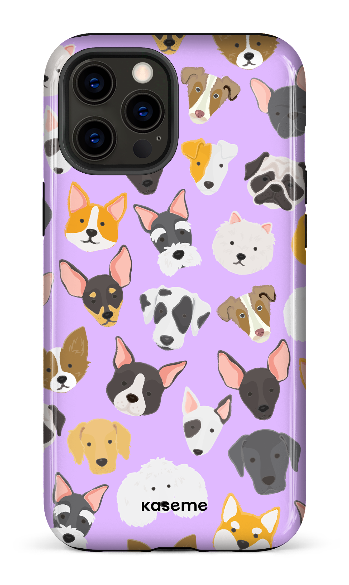 Life Is Better With A Dog Purple by Claudie Mercier - iPhone 12 Pro Max