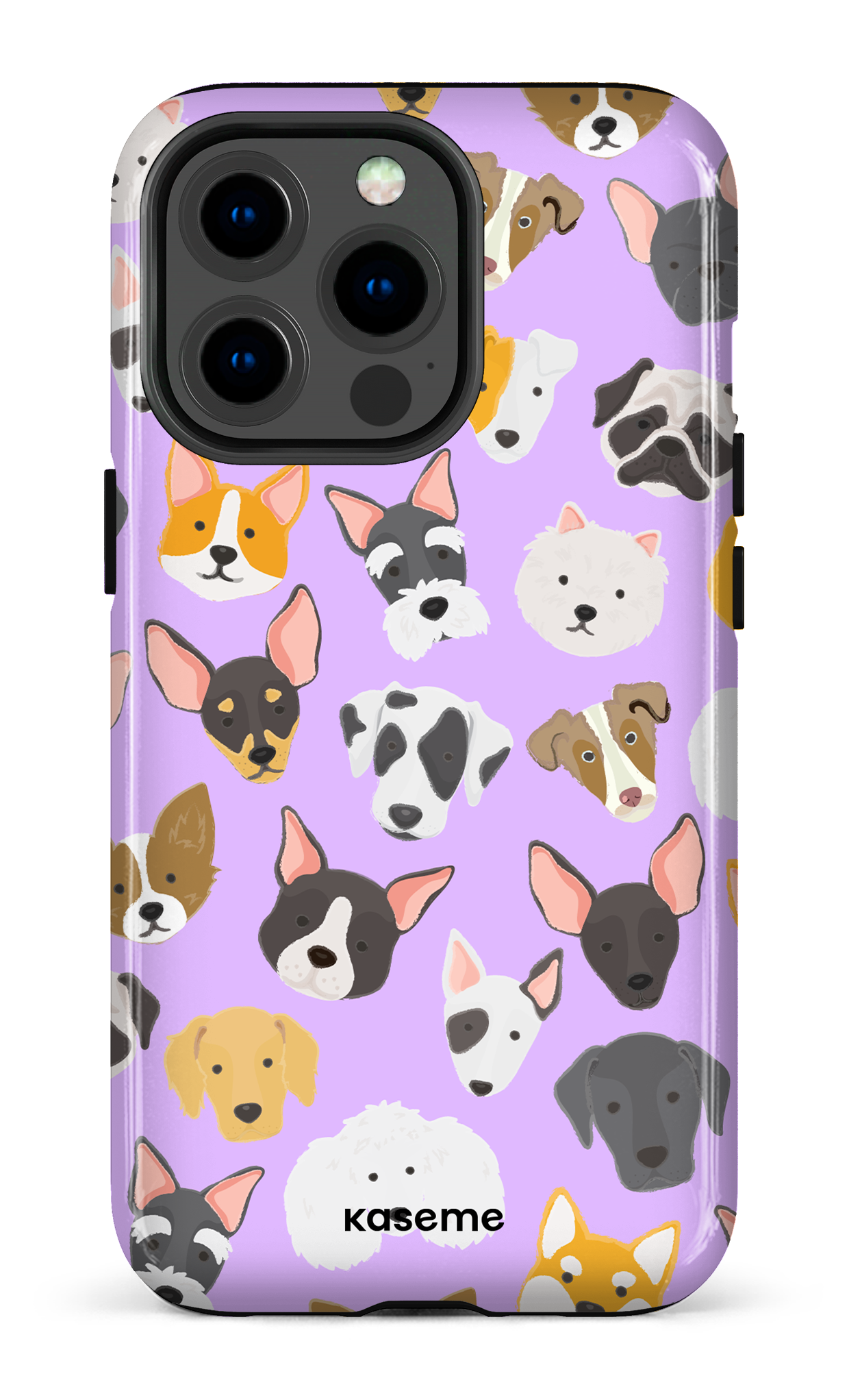 Life Is Better With A Dog Purple by Claudie Mercier - iPhone 13 Pro