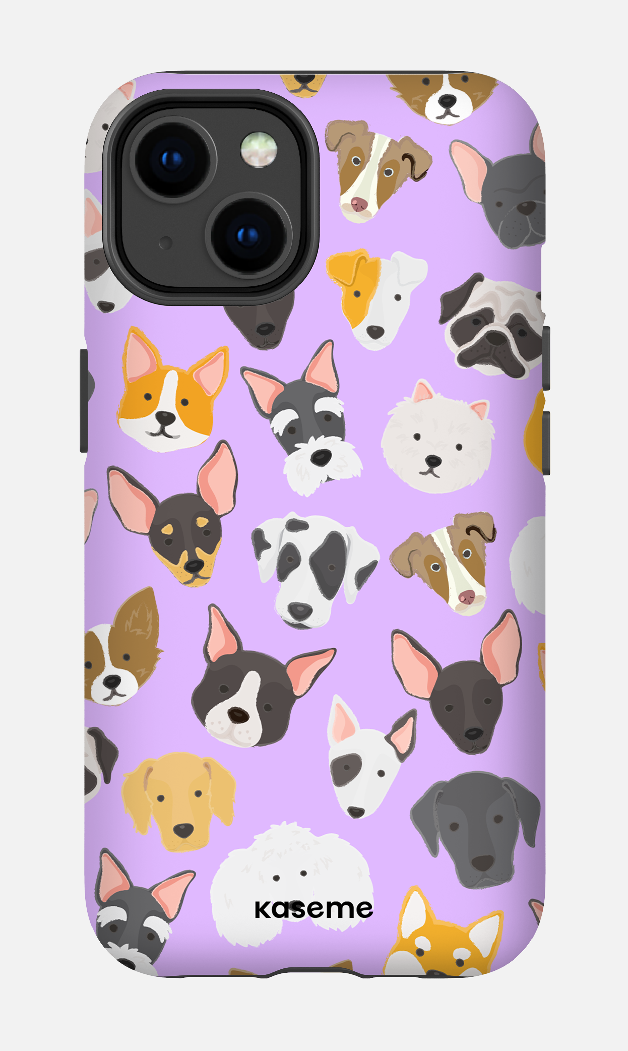 Life Is Better With A Dog Purple by Claudie Mercier - iPhone 14