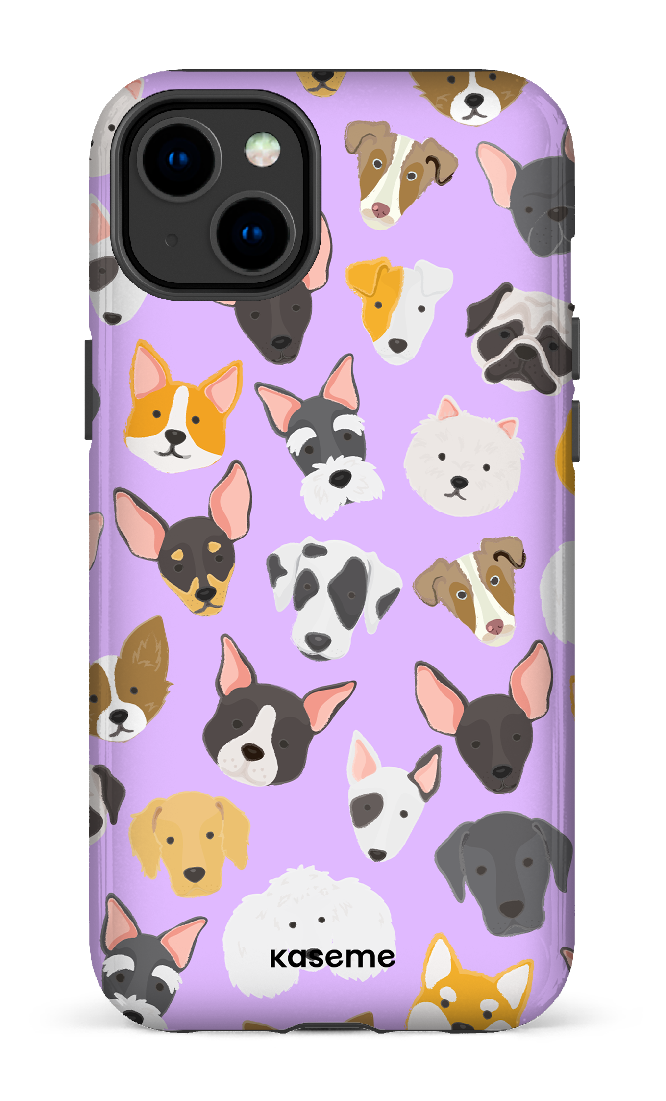 Life Is Better With A Dog Purple by Claudie Mercier - iPhone 14 Plus