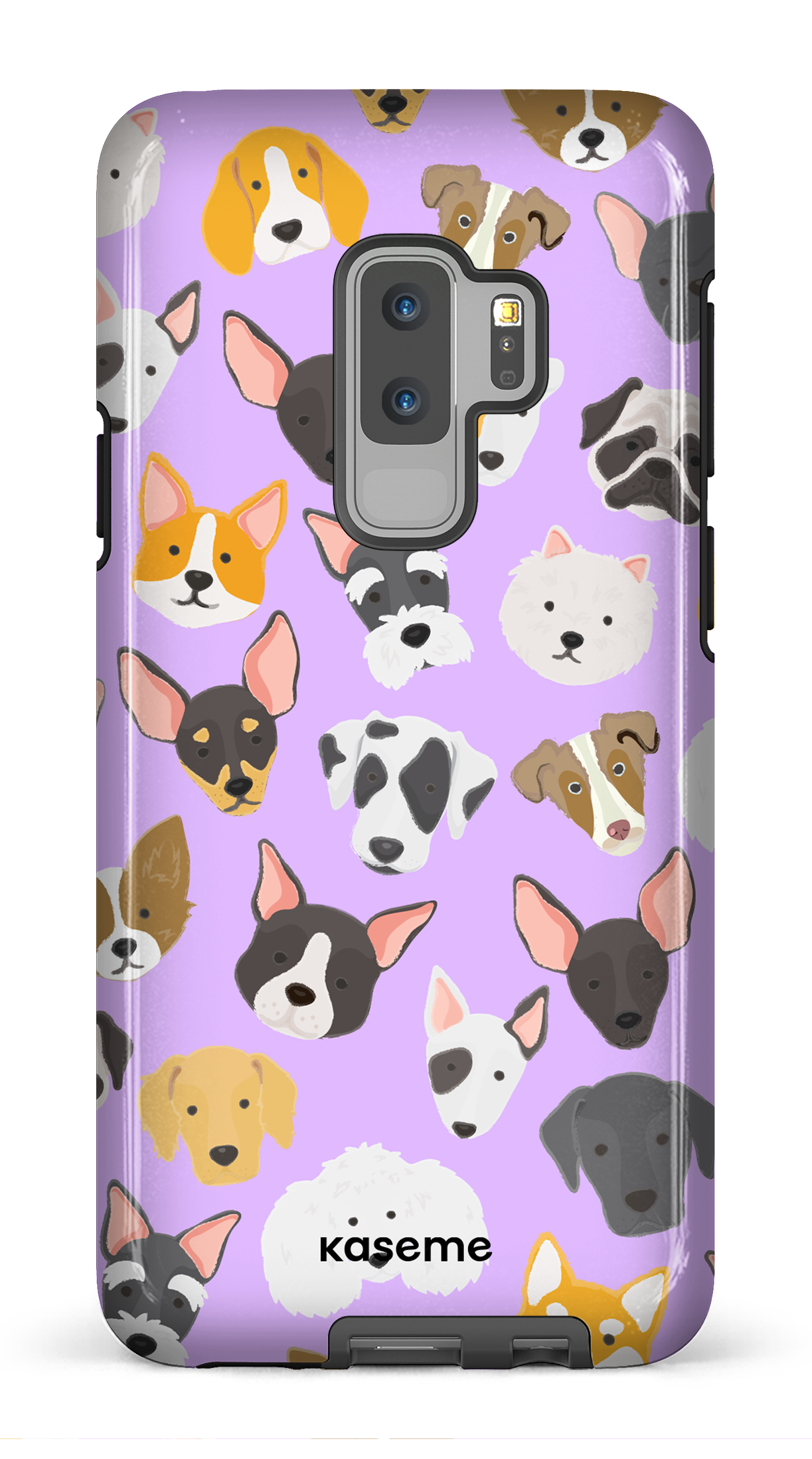 Life Is Better With A Dog Purple by Claudie Mercier - Galaxy S9 Plus