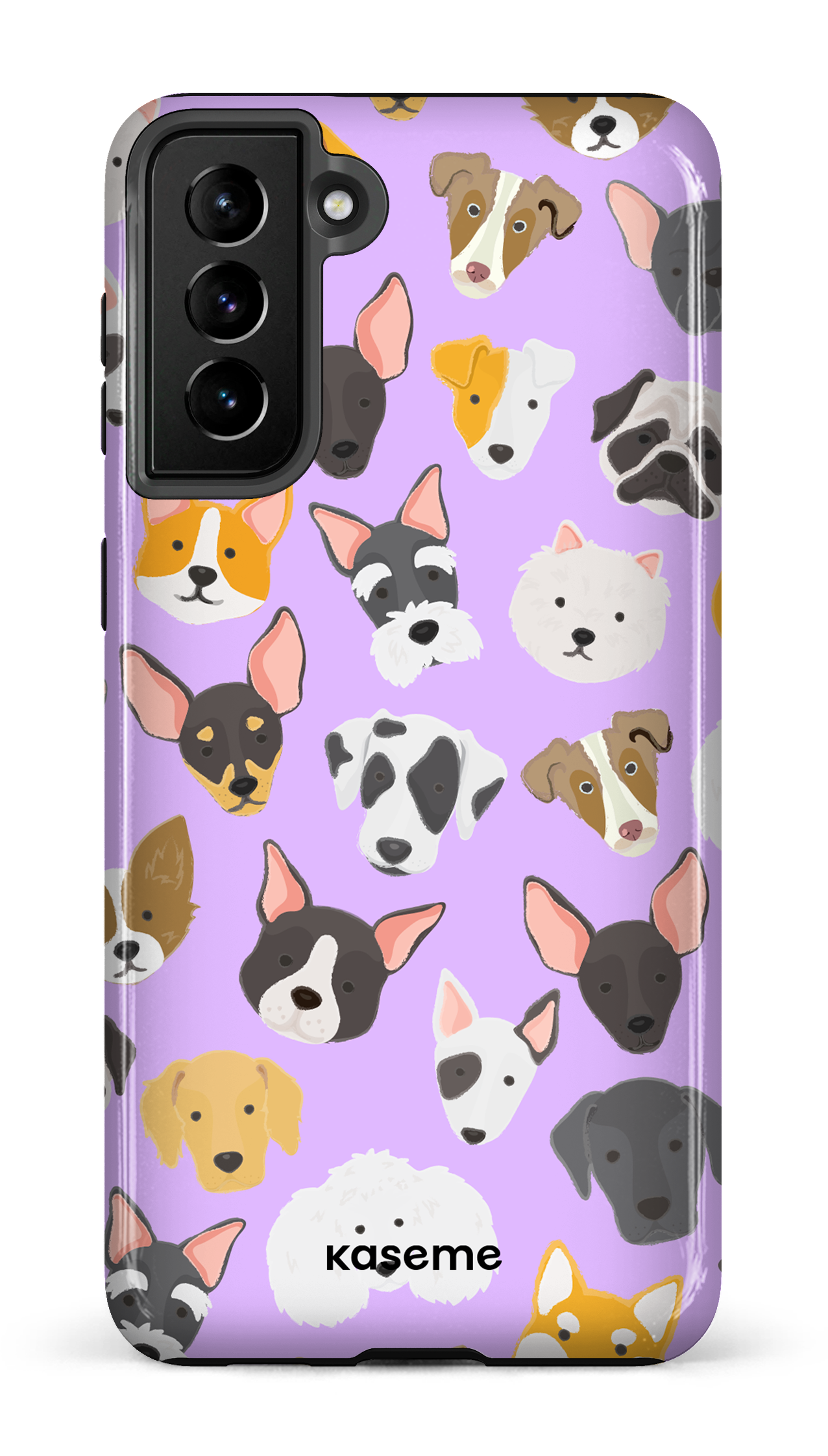 Life Is Better With A Dog Purple by Claudie Mercier - Galaxy S21 Plus