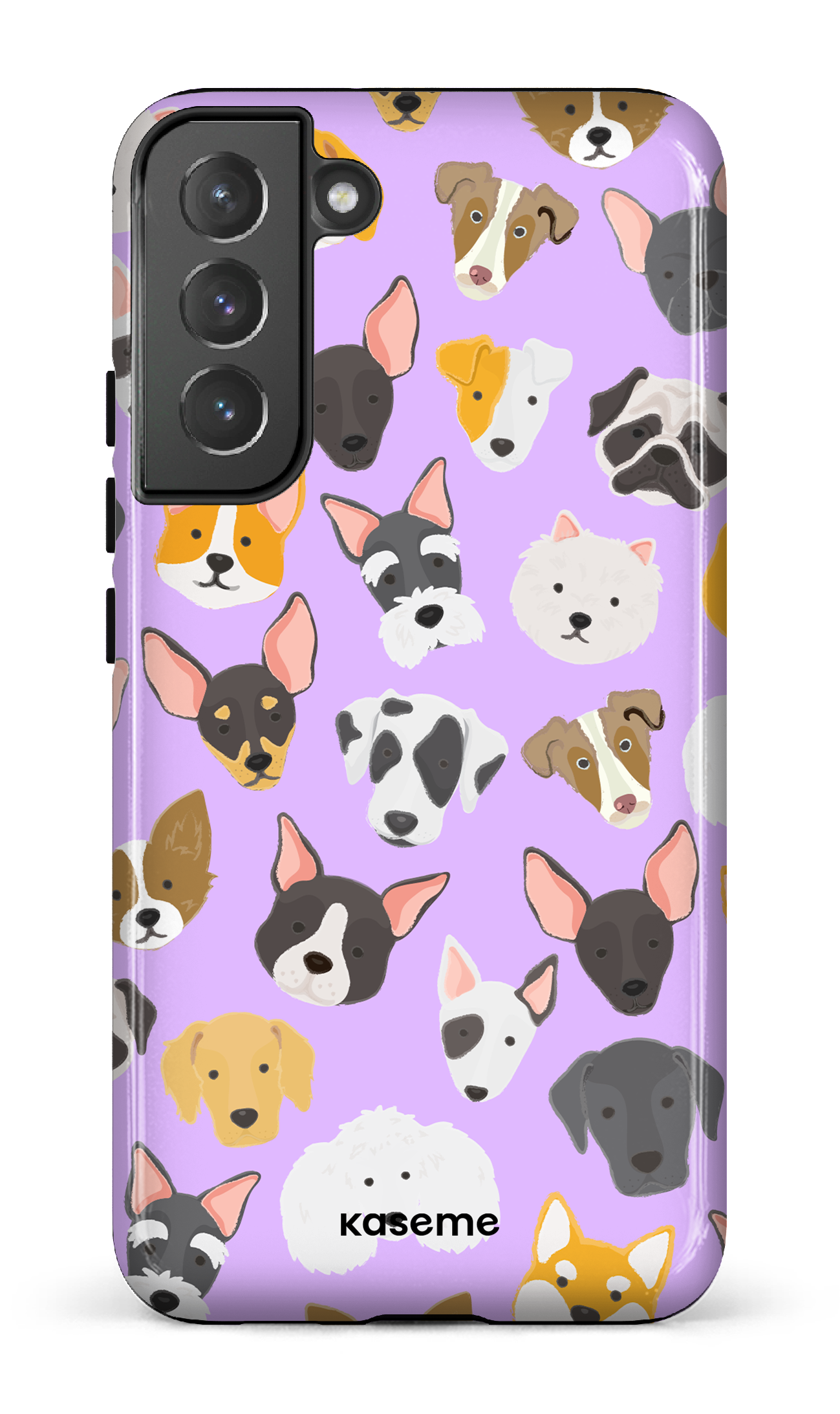 Life Is Better With A Dog Purple by Claudie Mercier - Galaxy S22 Plus