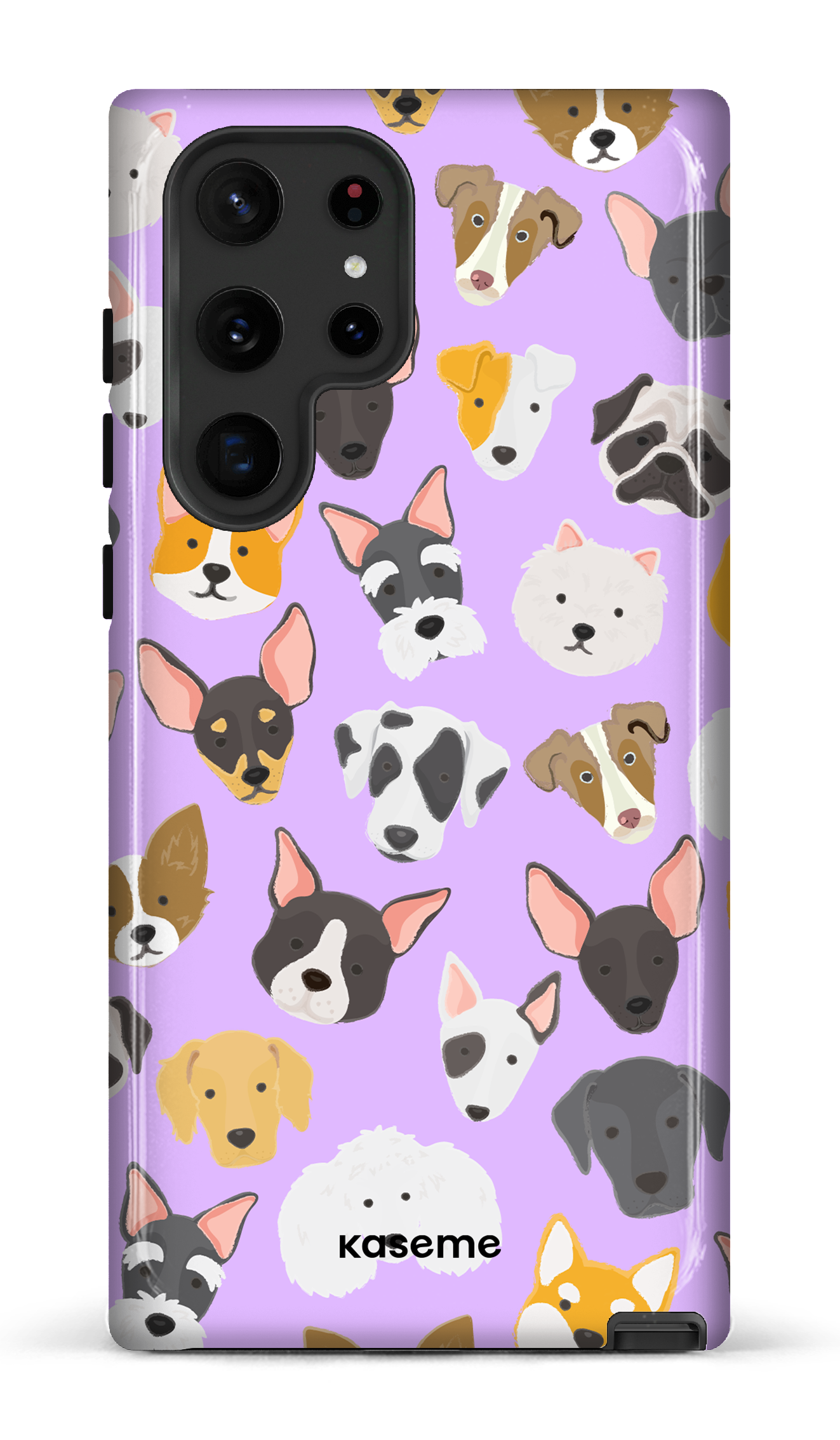 Life Is Better With A Dog Purple by Claudie Mercier - Galaxy S22 Ultra