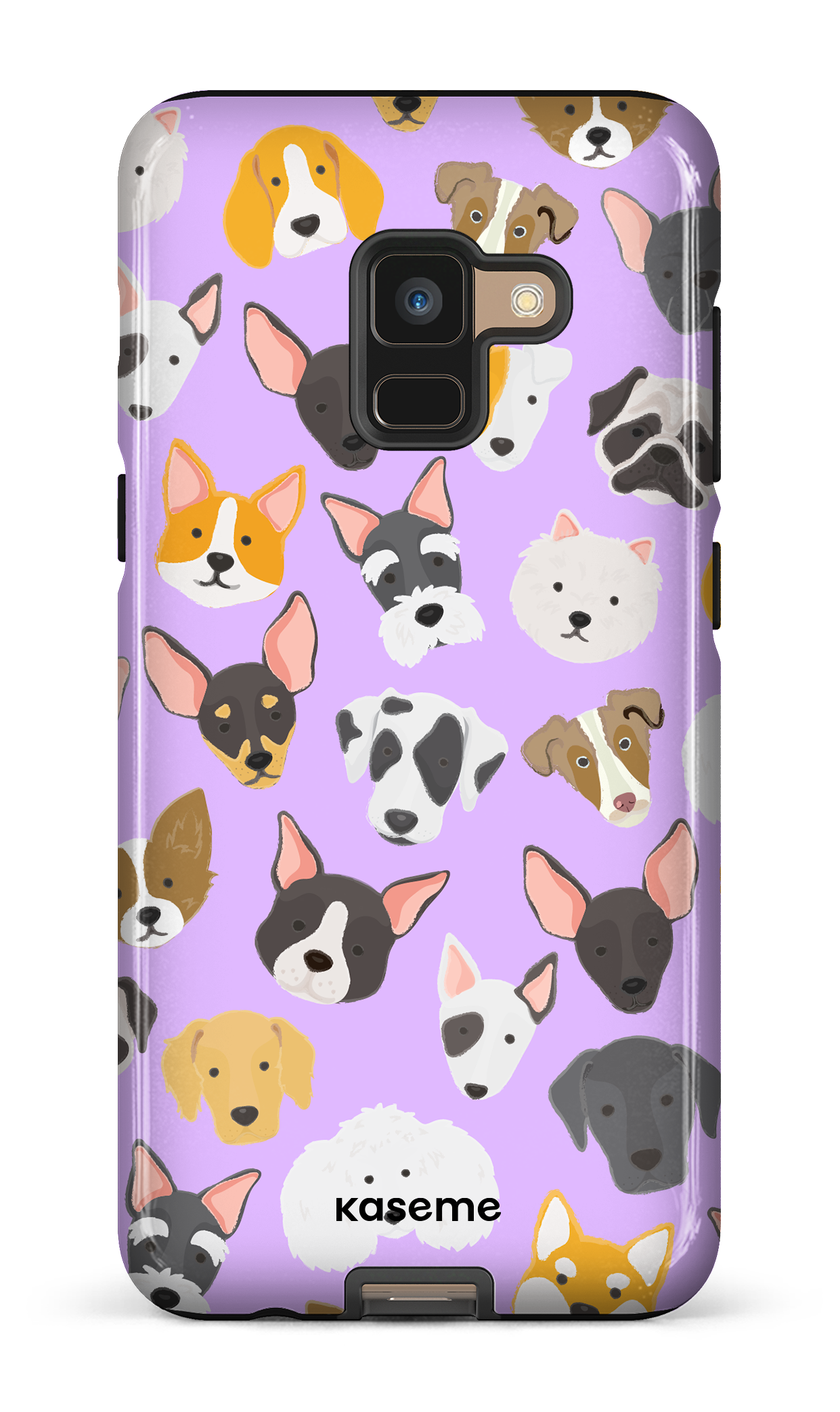 Life Is Better With A Dog Purple by Claudie Mercier - Galaxy A8