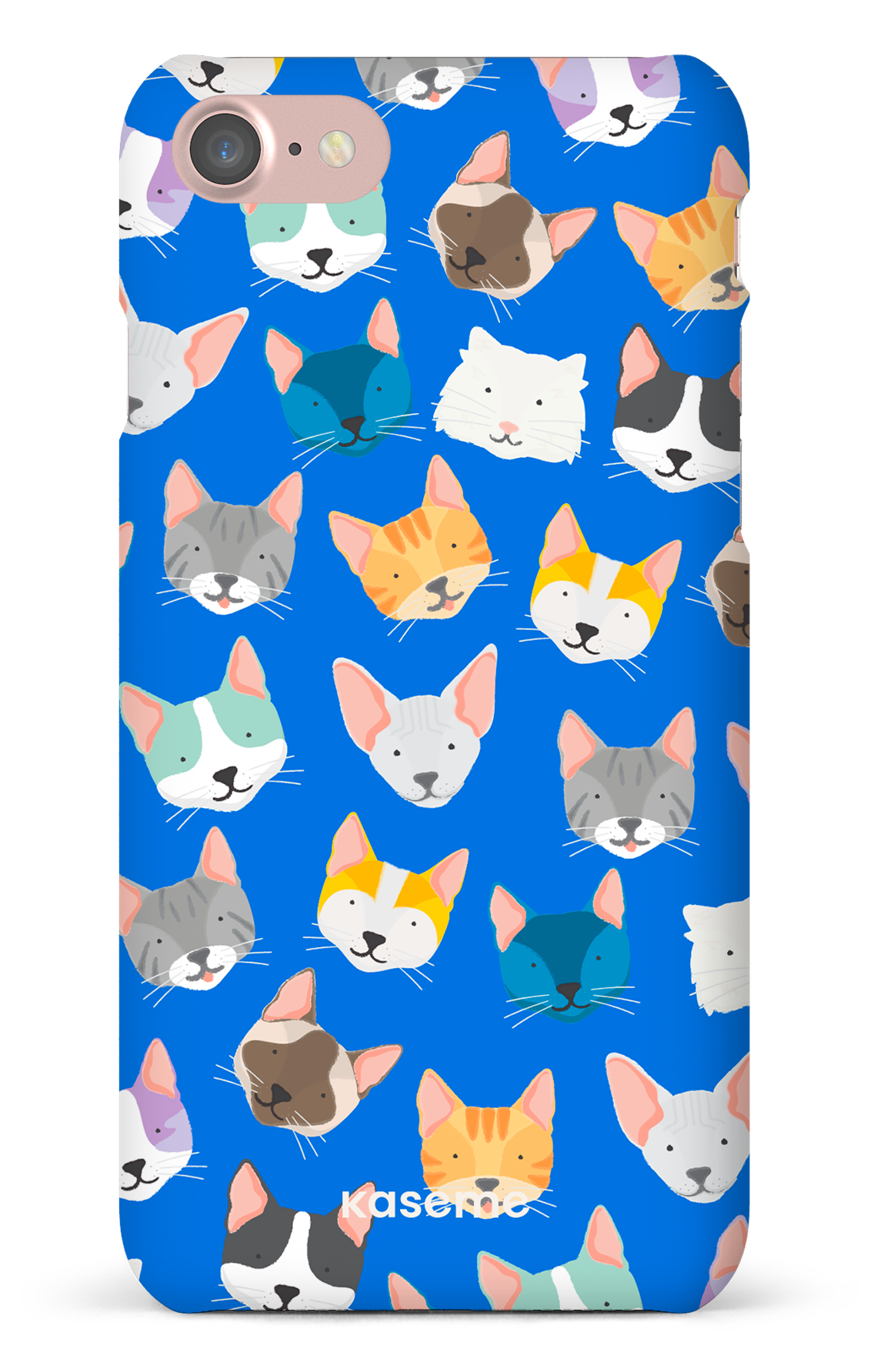 Life Is Better With A Cat Blue by Claudie Mercier - iPhone 7