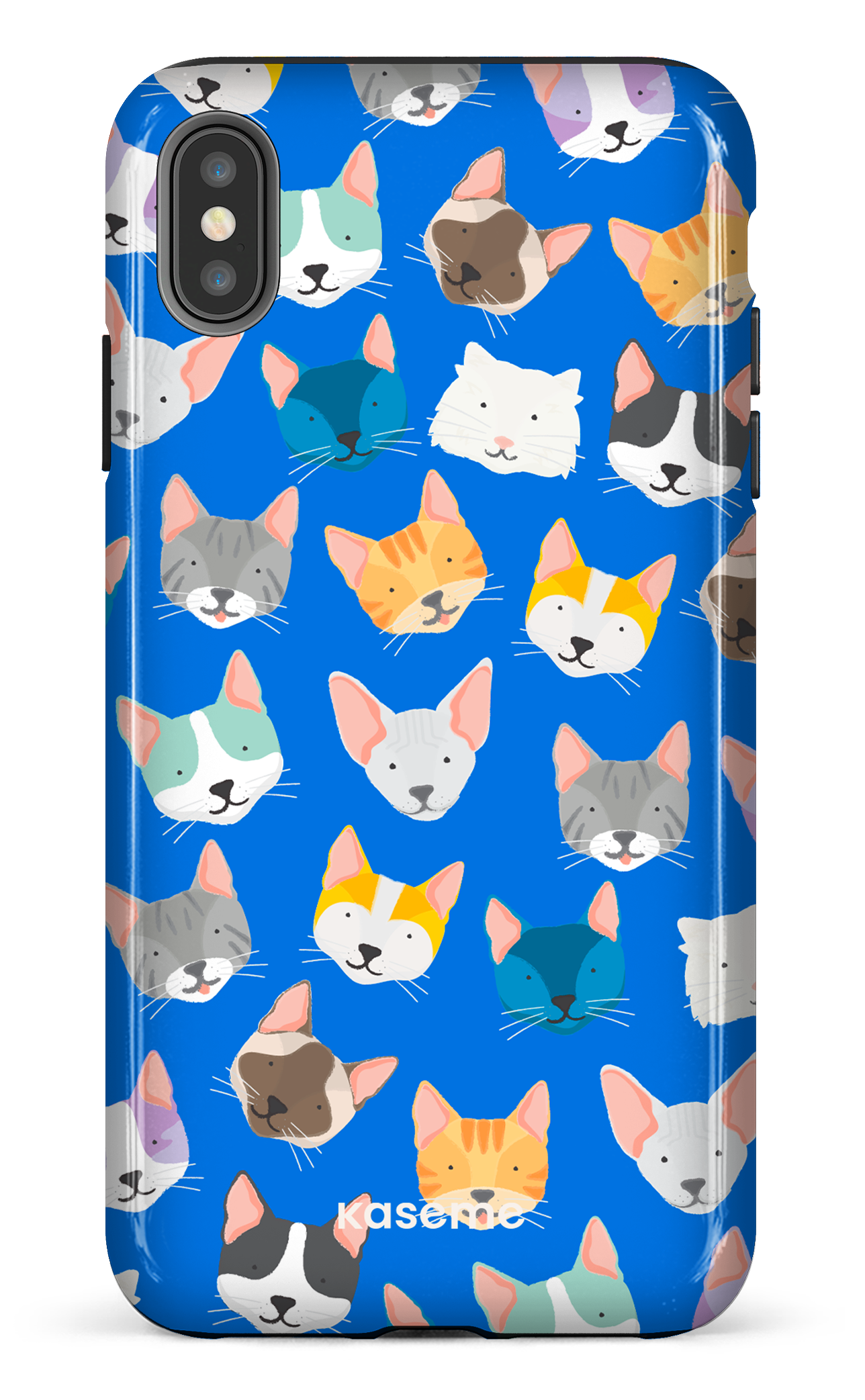 Life Is Better With A Cat Blue by Claudie Mercier - iPhone XS Max
