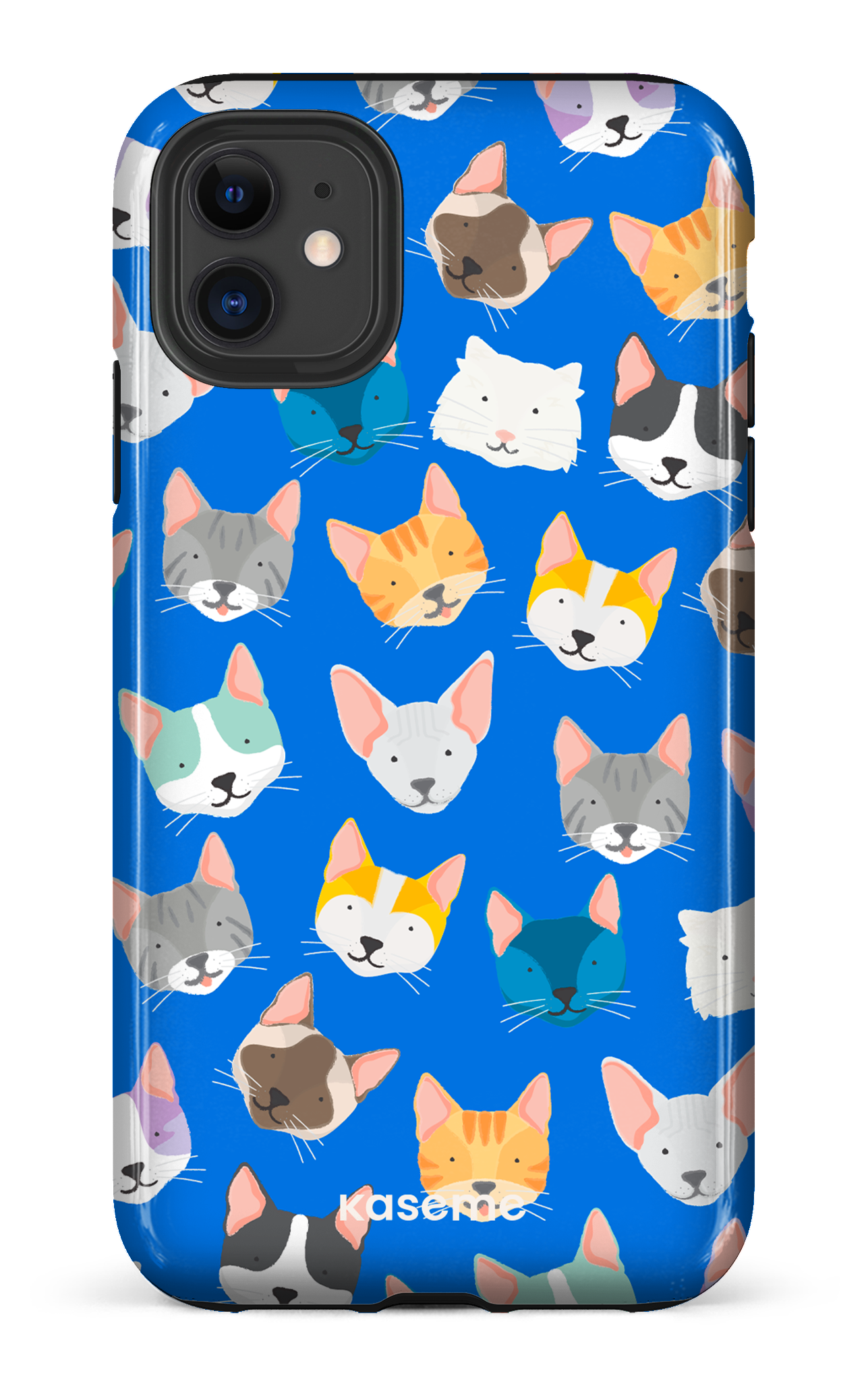 Life Is Better With A Cat Blue by Claudie Mercier - iPhone 11