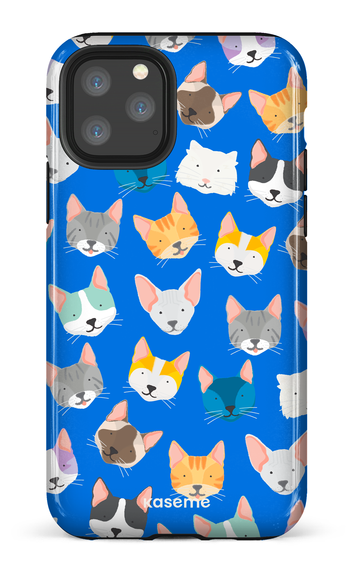 Life Is Better With A Cat Blue by Claudie Mercier - iPhone 11 Pro
