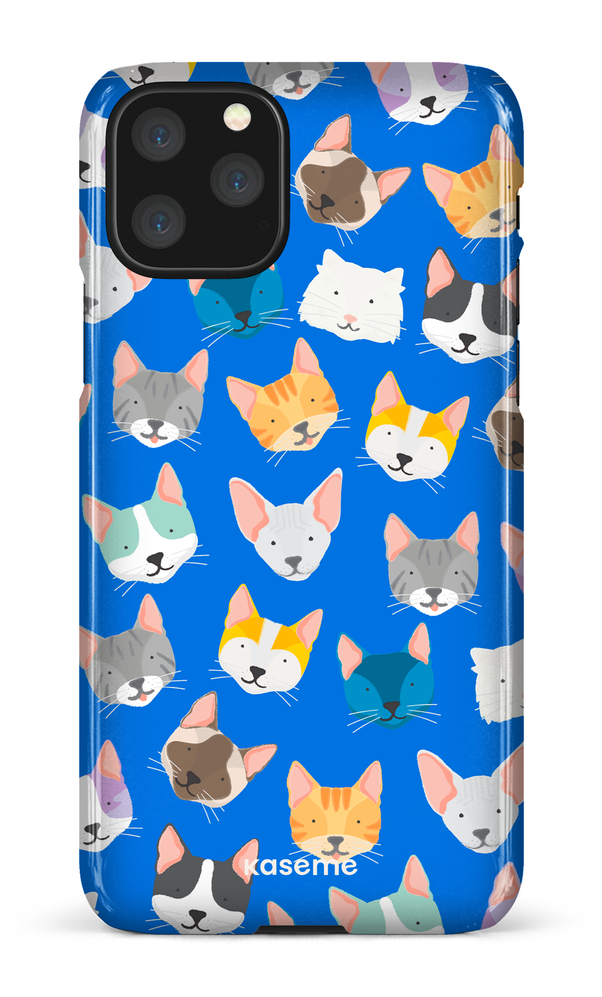 Life Is Better With A Cat Blue by Claudie Mercier - iPhone 11 Pro