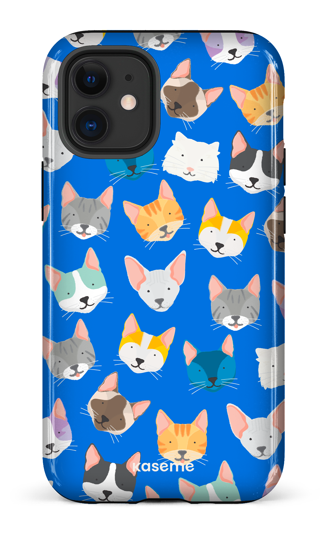 Life Is Better With A Cat Blue by Claudie Mercier - iPhone 12 Mini