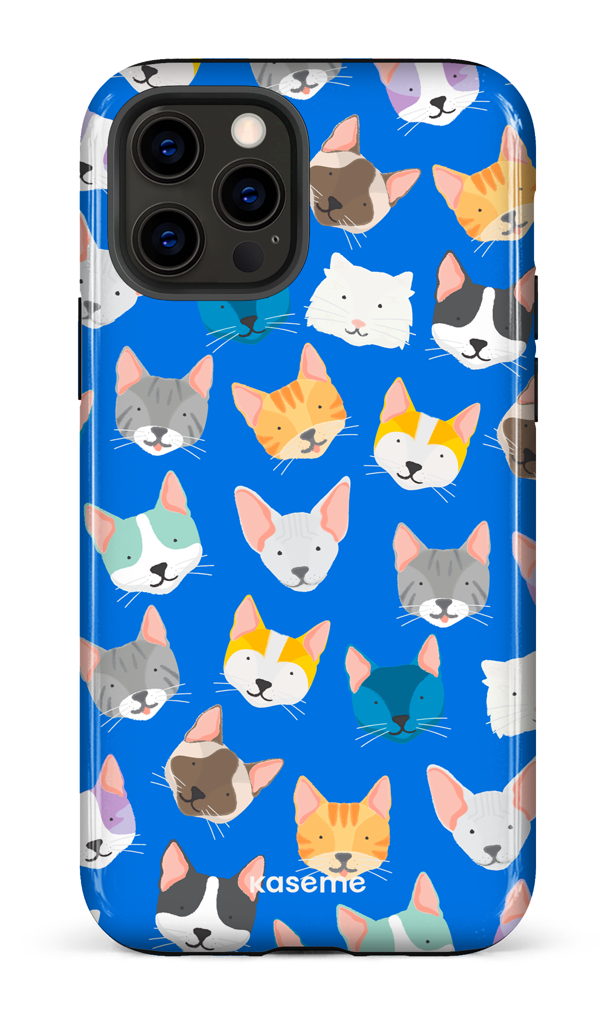 Life Is Better With A Cat Blue by Claudie Mercier - iPhone 12 Pro