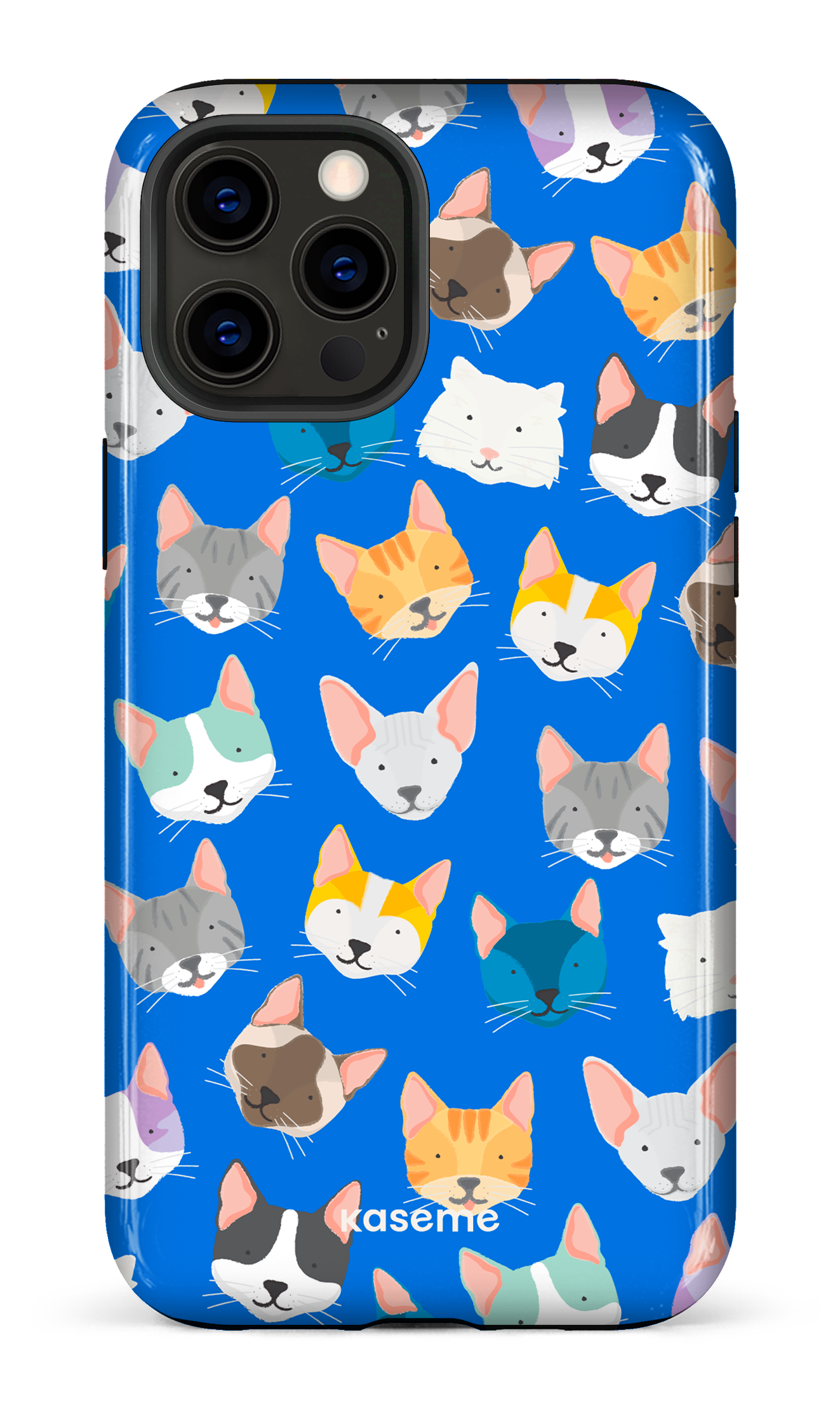Life Is Better With A Cat Blue by Claudie Mercier - iPhone 12 Pro Max