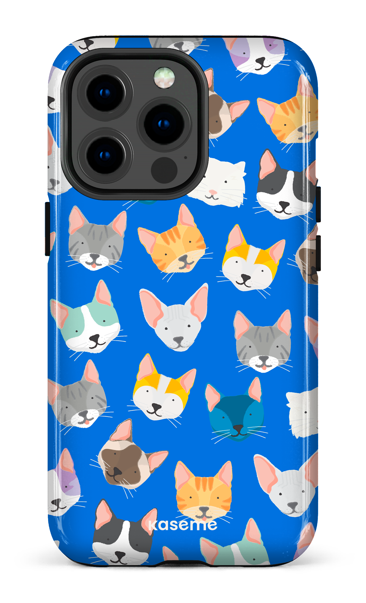 Life Is Better With A Cat Blue by Claudie Mercier - iPhone 13 Pro