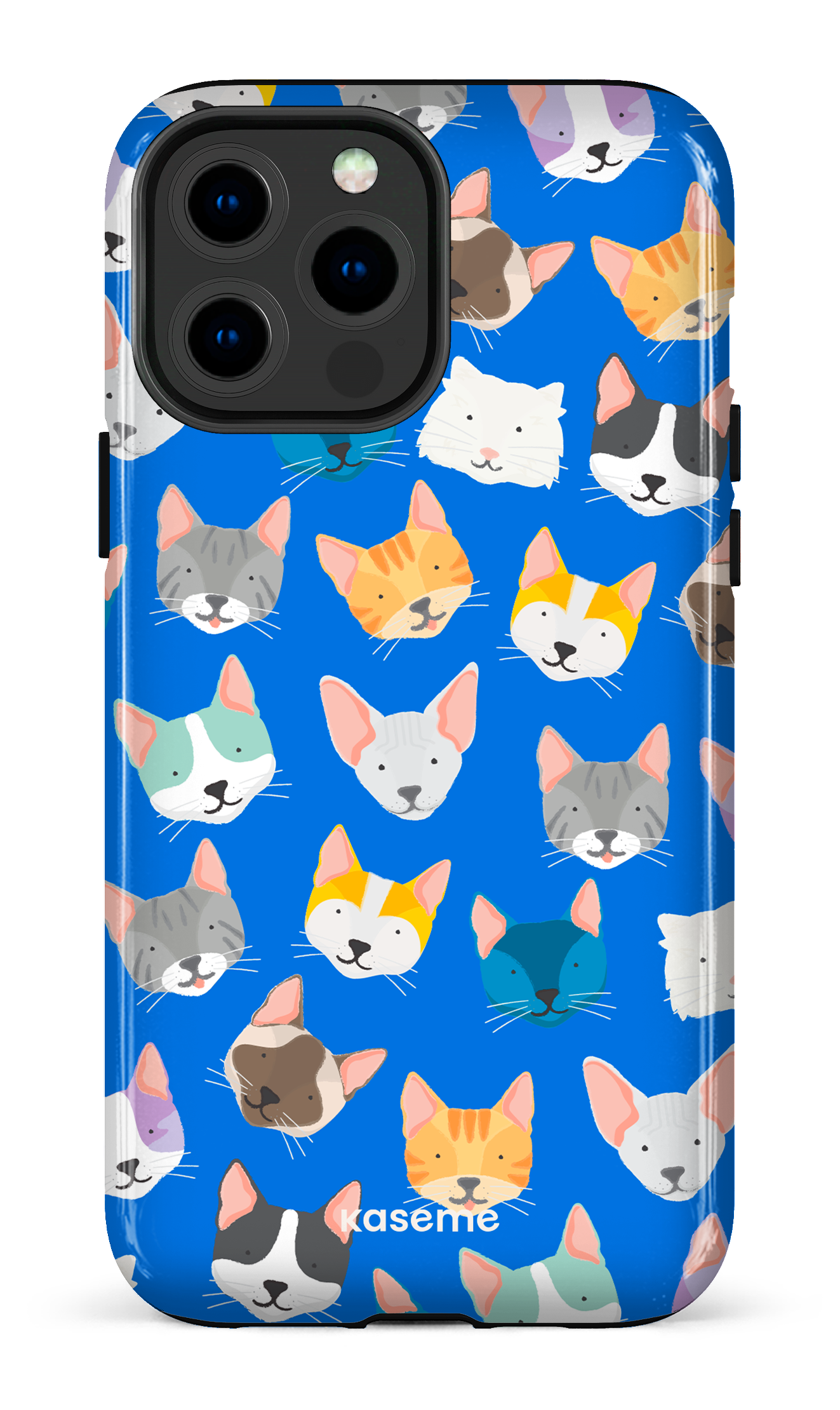 Life Is Better With A Cat Blue by Claudie Mercier - iPhone 13 Pro Max