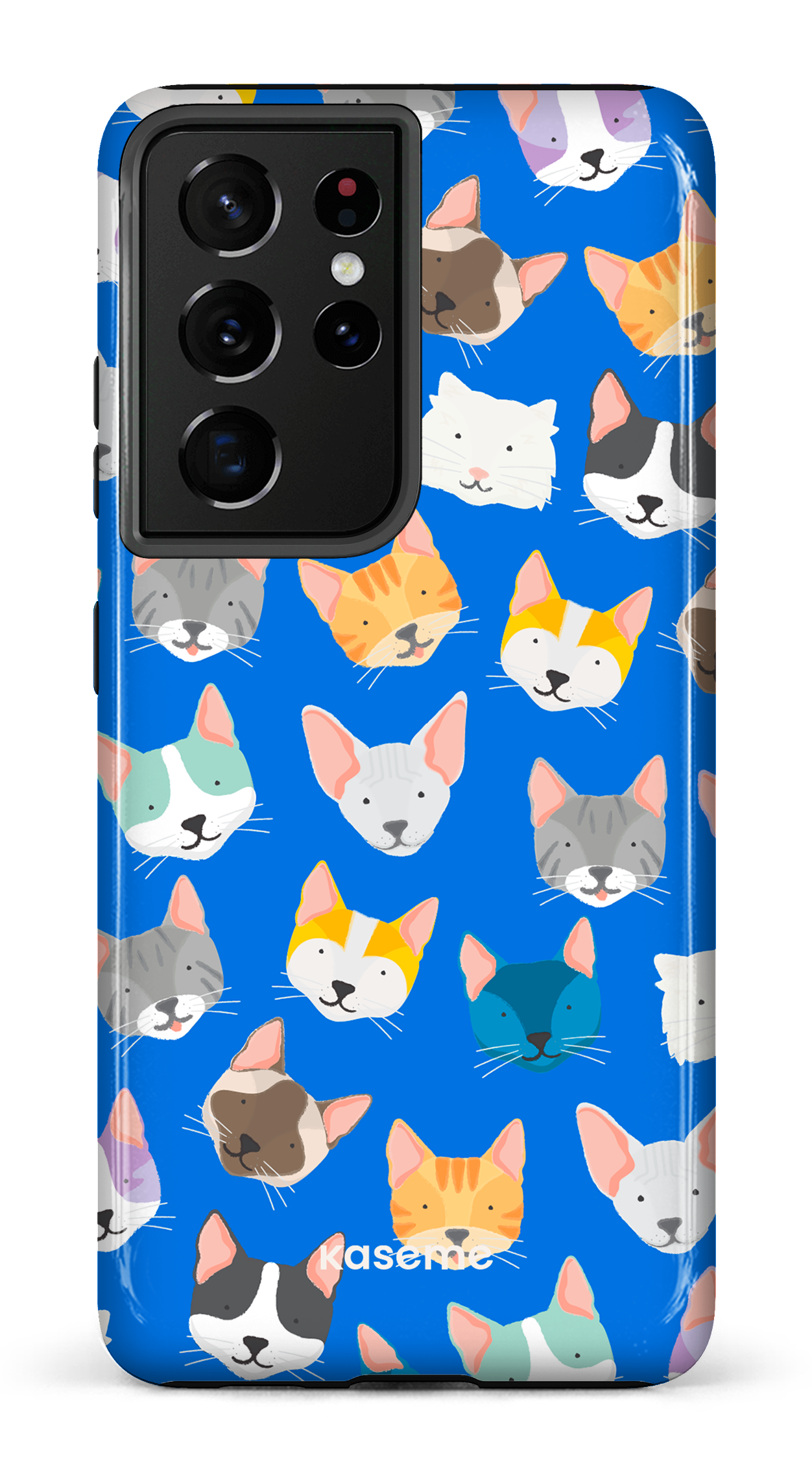 Life Is Better With A Cat Blue by Claudie Mercier - Galaxy S21 Ultra