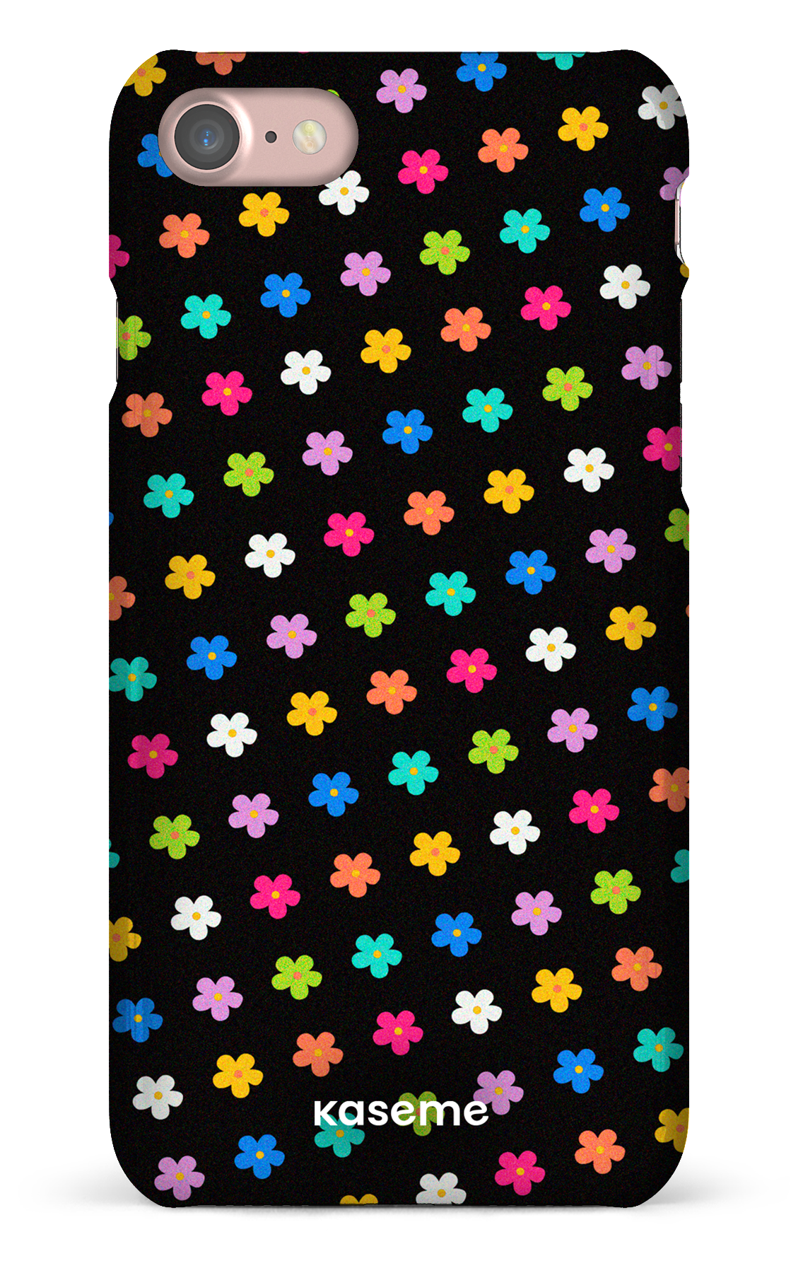 Joyful Flowers Black - iPhone 8