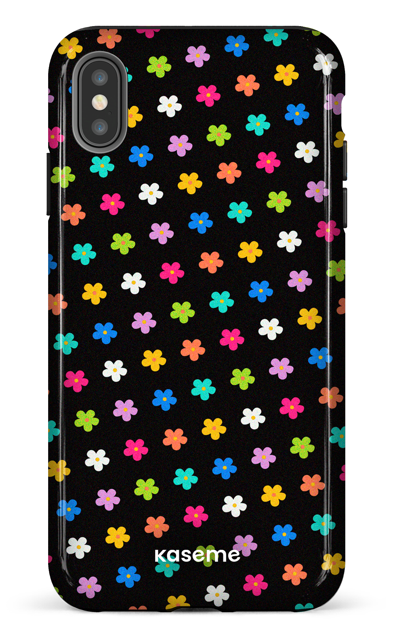 Joyful Flowers Black - iPhone XS Max
