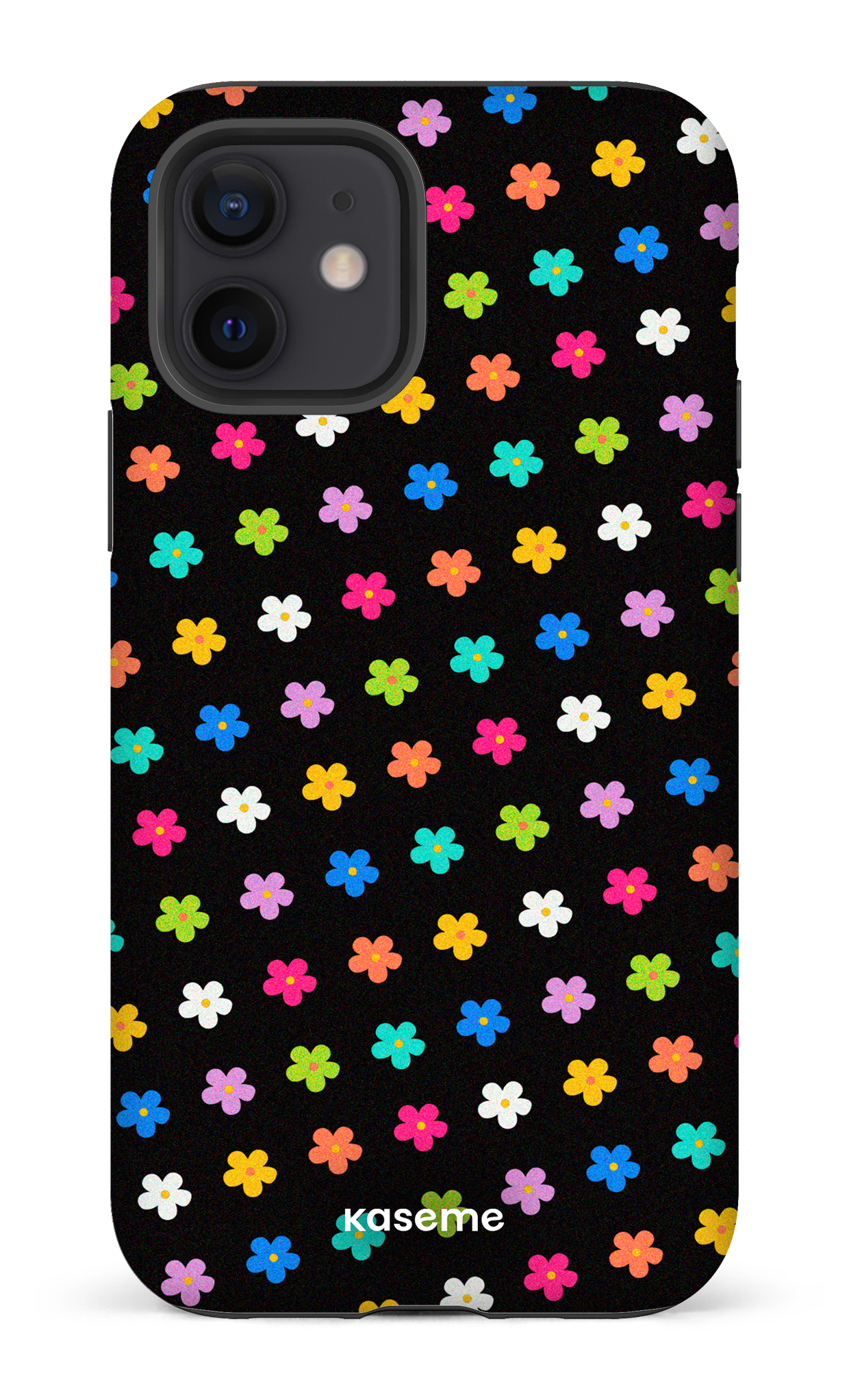 Joyful Flowers Black - iPhone 12