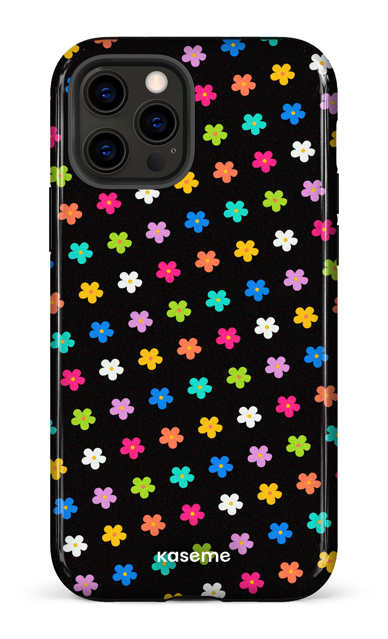 Joyful Flowers Black - iPhone 12 Pro