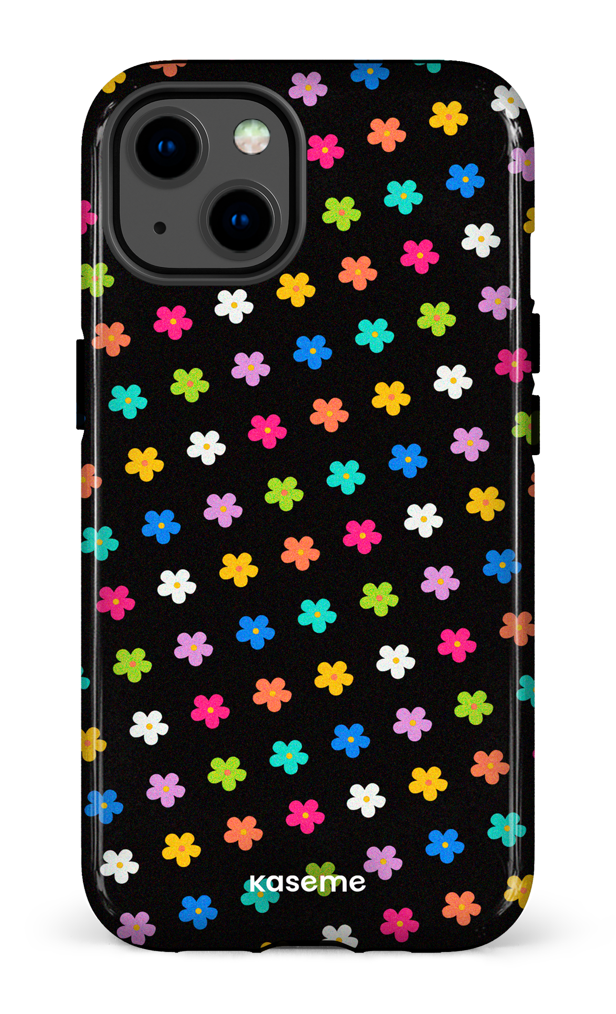 Joyful Flowers Black - iPhone 13