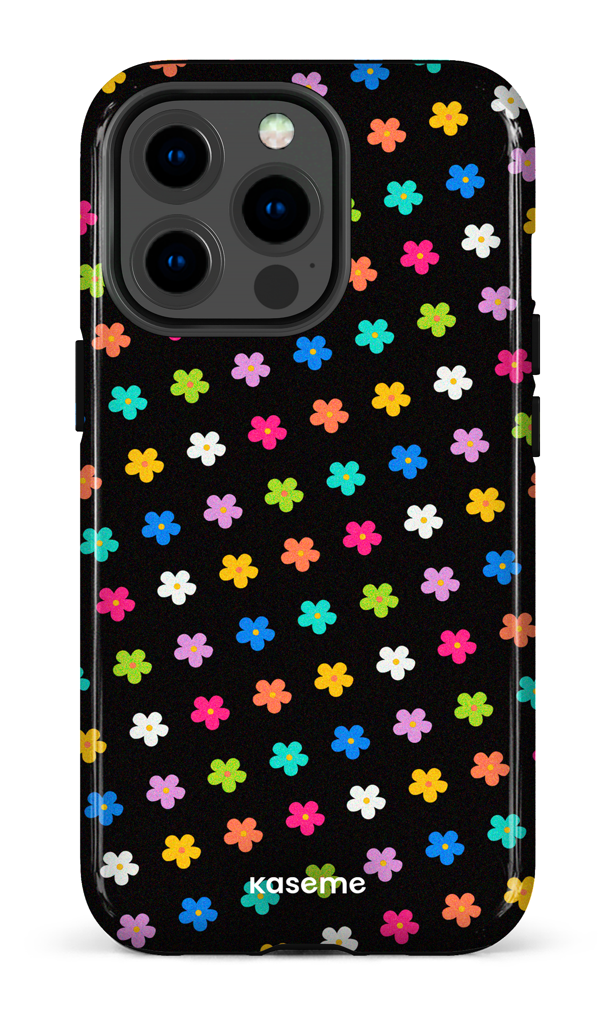 Joyful Flowers Black - iPhone 13 Pro