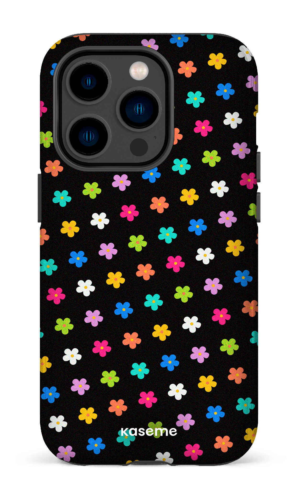 Joyful Flowers Black - iPhone 14 Pro