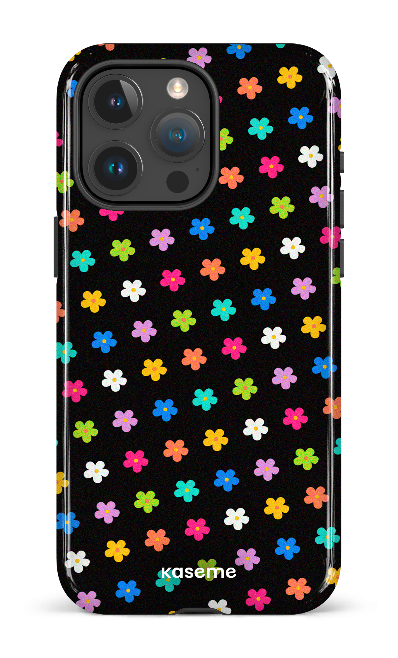 Joyful Flowers Black - iPhone 15 Pro Max