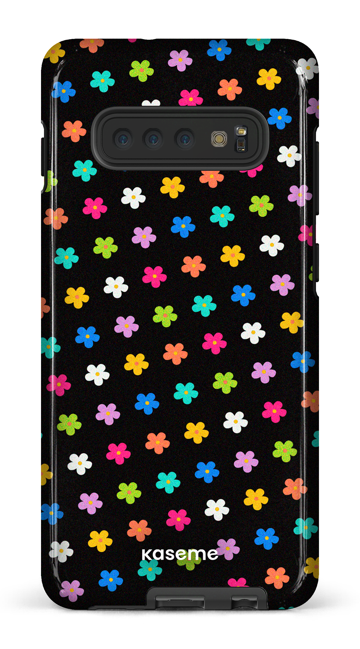 Joyful Flowers Black - Galaxy S10 Plus