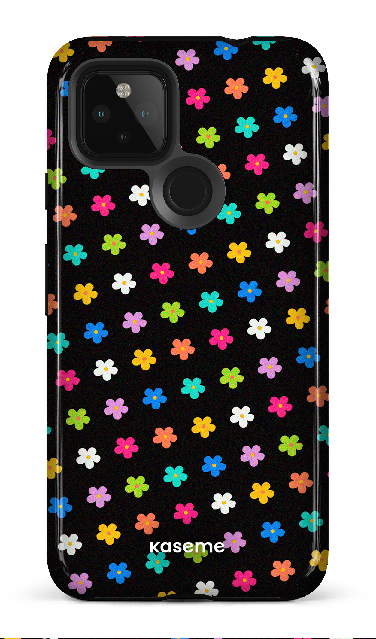 Joyful Flowers Black - Google Pixel 4A (5G)