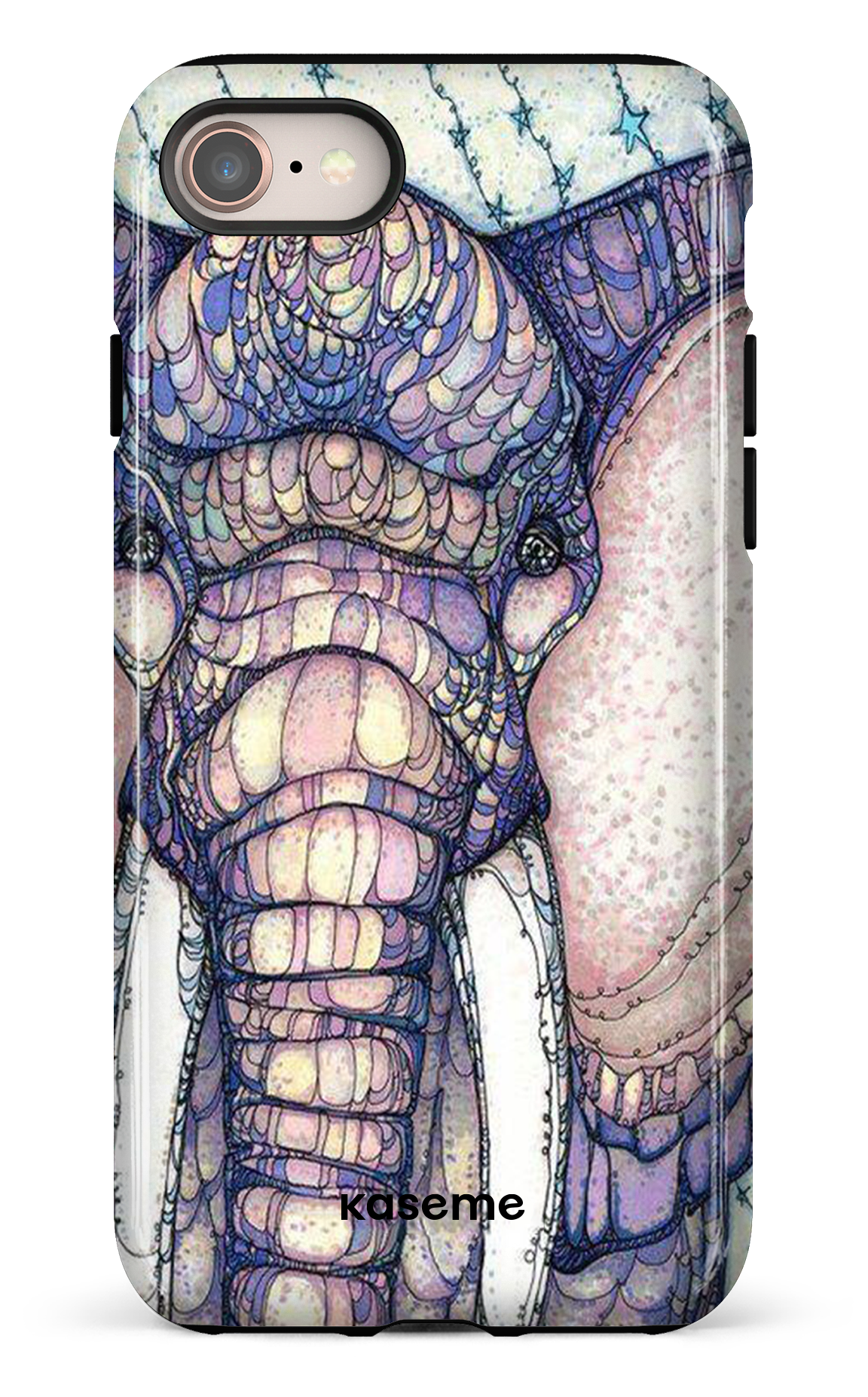 Mosaic Elephant - iPhone 8