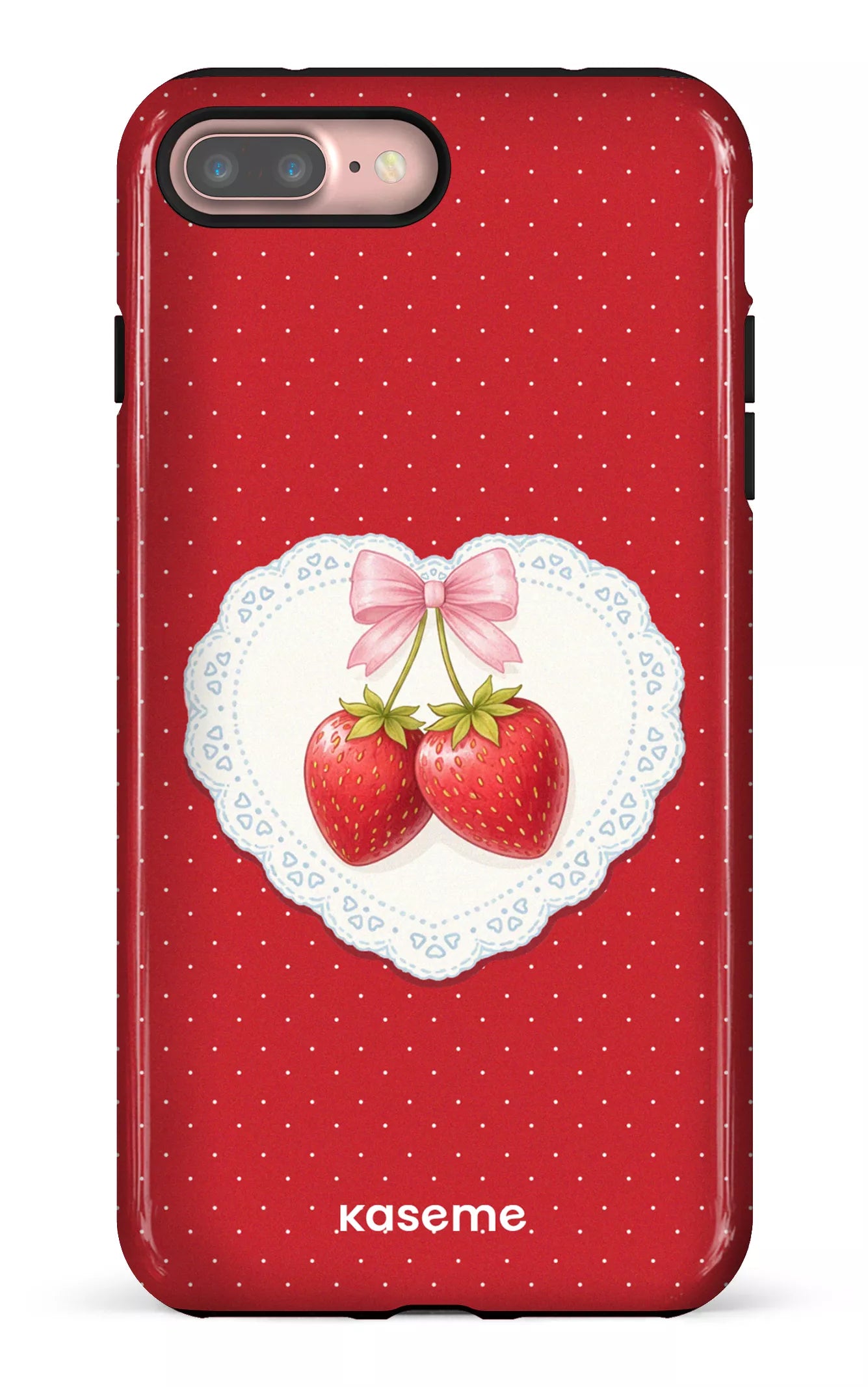 iPhone 7/8 Plus Tough Fresa Lace Red -