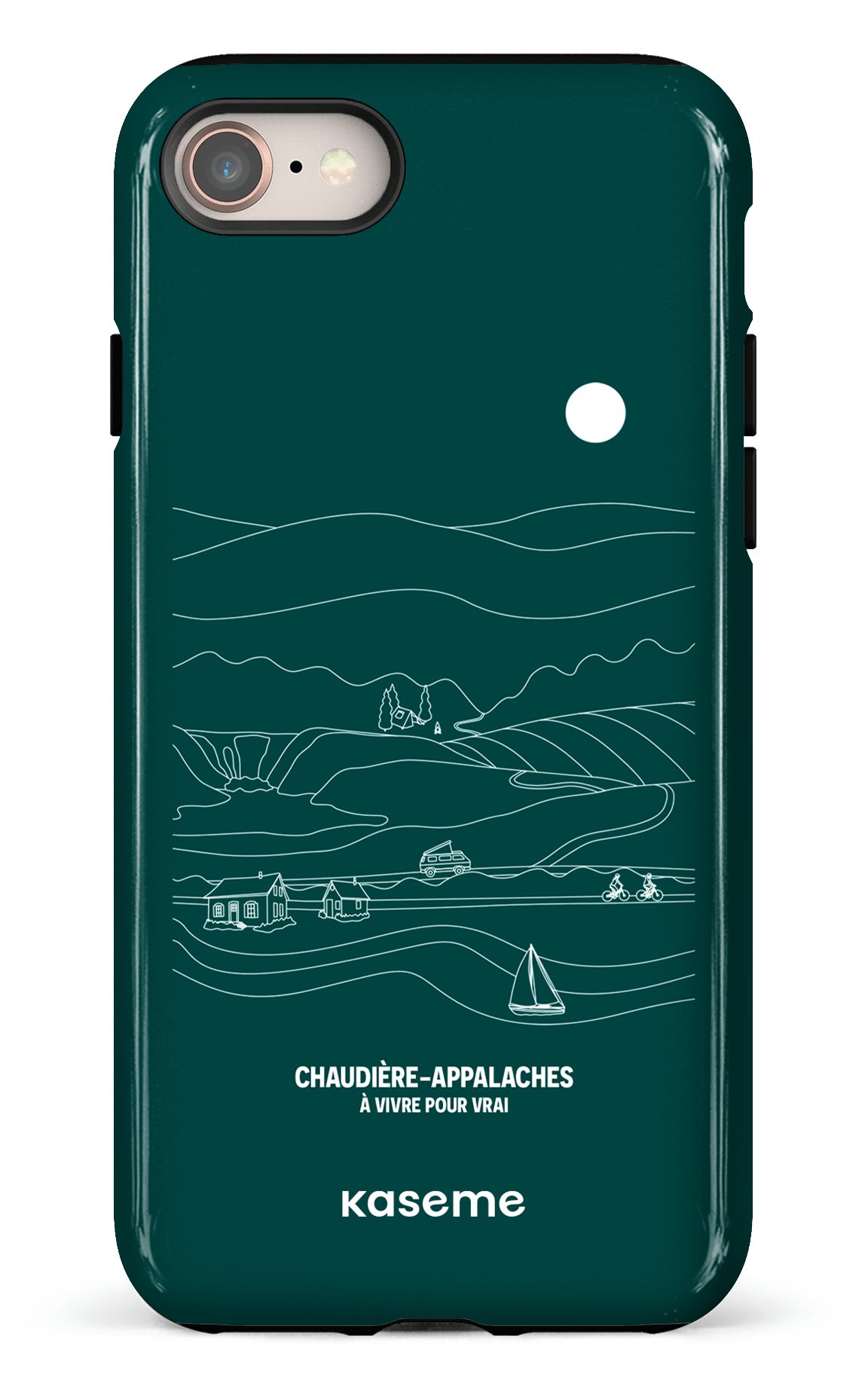 iPhone 7/8 Tough Paysage Line Art par TCA -