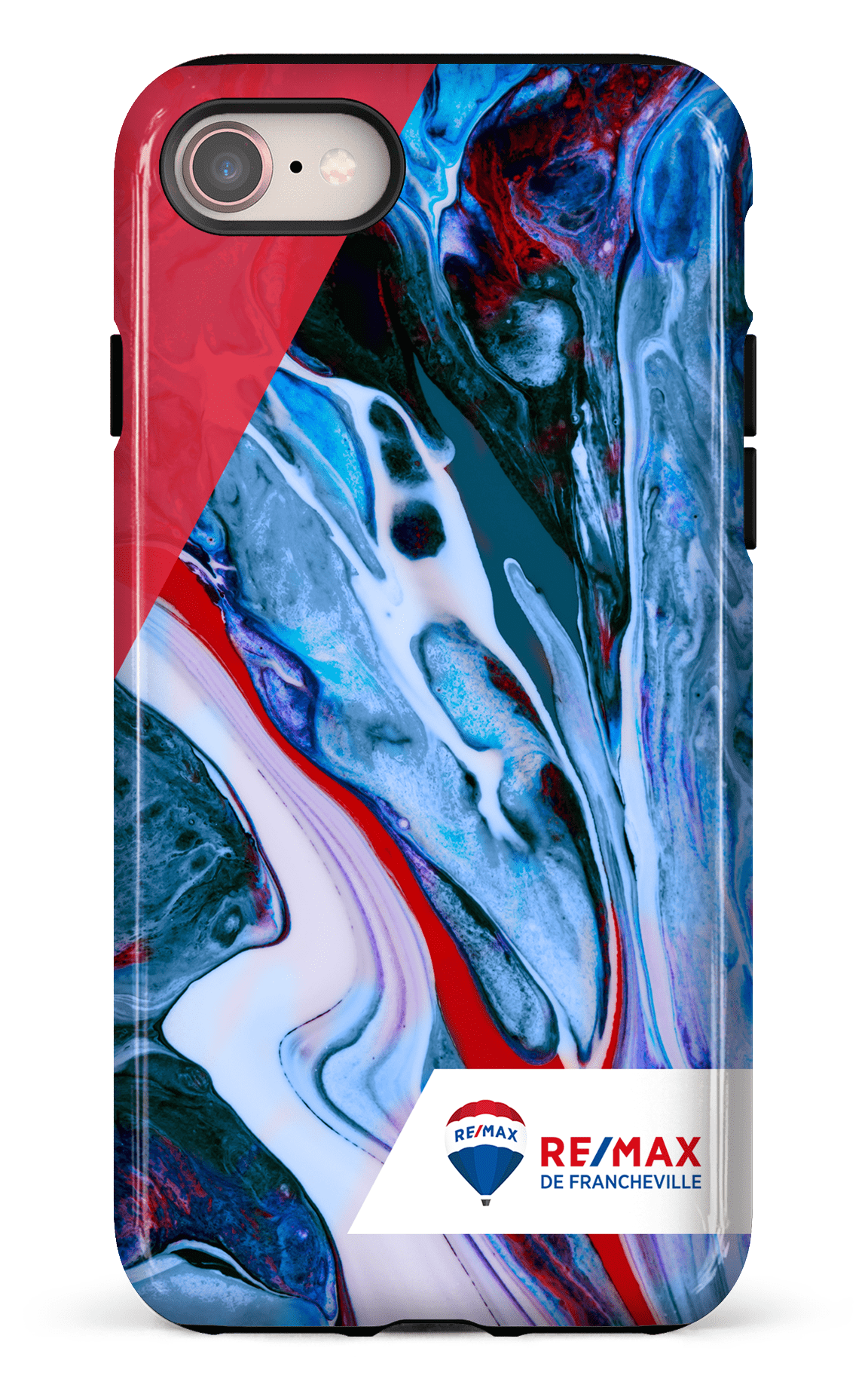 iPhone 7/8 Tough Peinture marbrée claire de Francheville -
