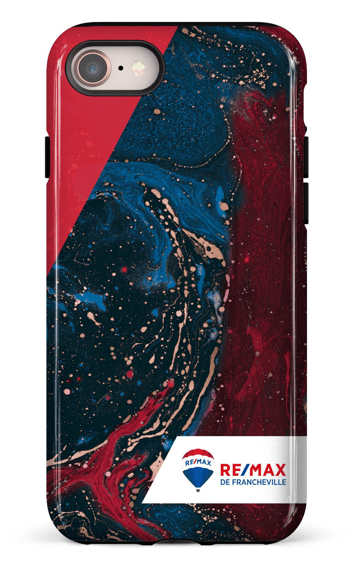 iPhone 7/8 Tough Peinture marbrée sombre de Francheville -